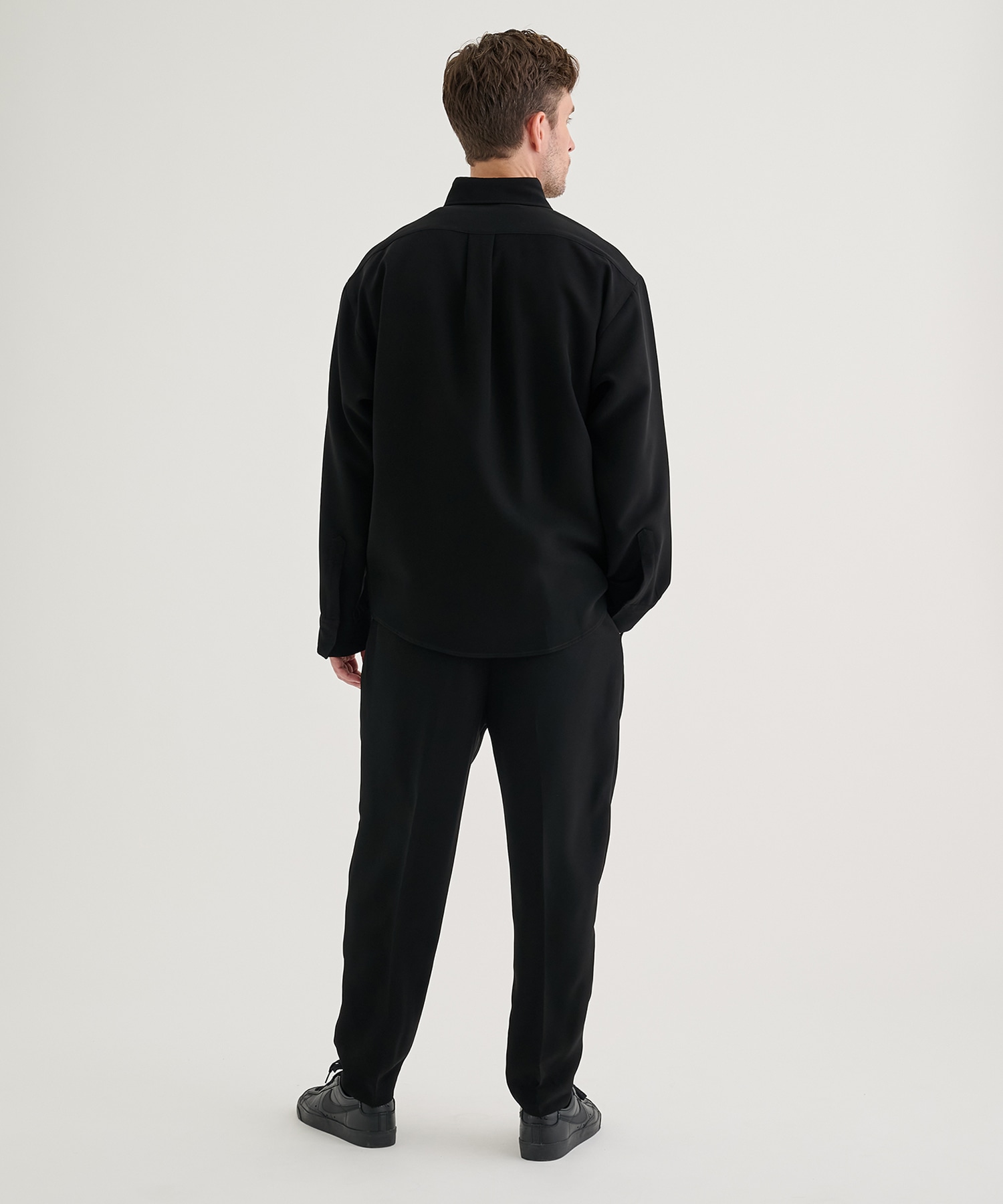 メンズウェア BRIEFING PLEATED WIDE TAPERED PANTS ATTACHMENT スラックス STUDIOUS別注 GRID CHECK BELTED WIDE