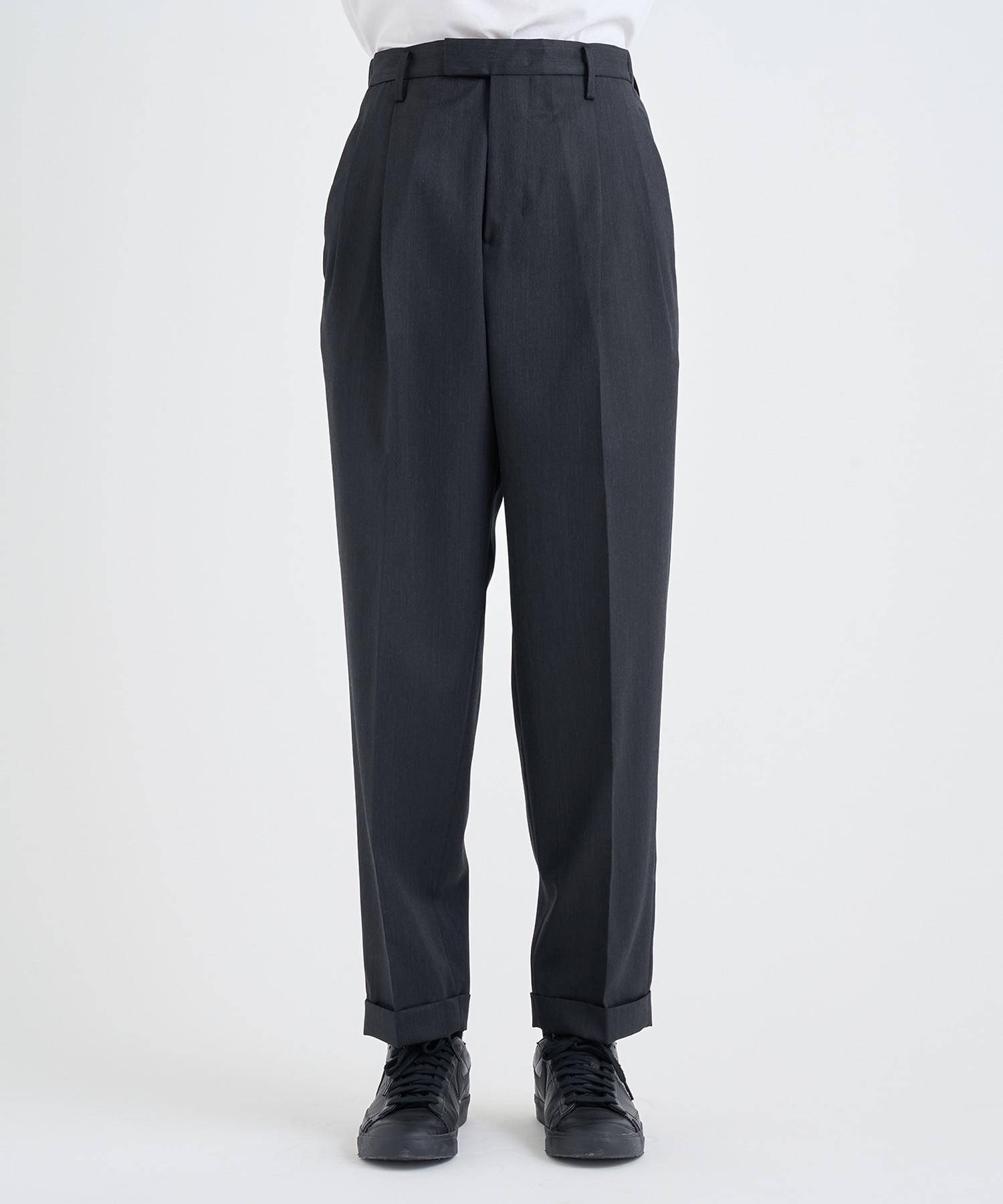 TWO TUCKS TAPERED TROUSERS IRENISA