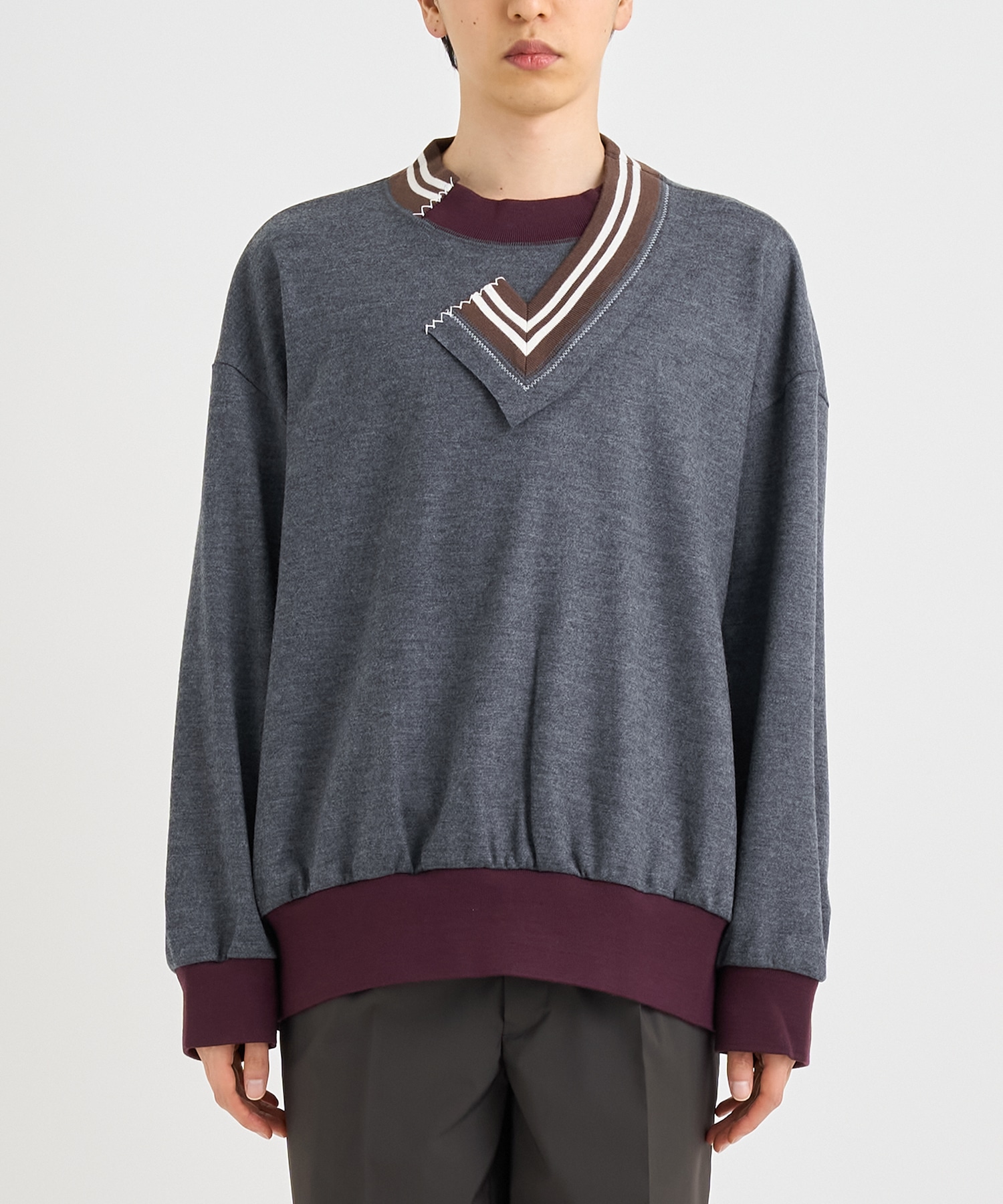 25WBM-T03232 L/S WOOL PO kolor
