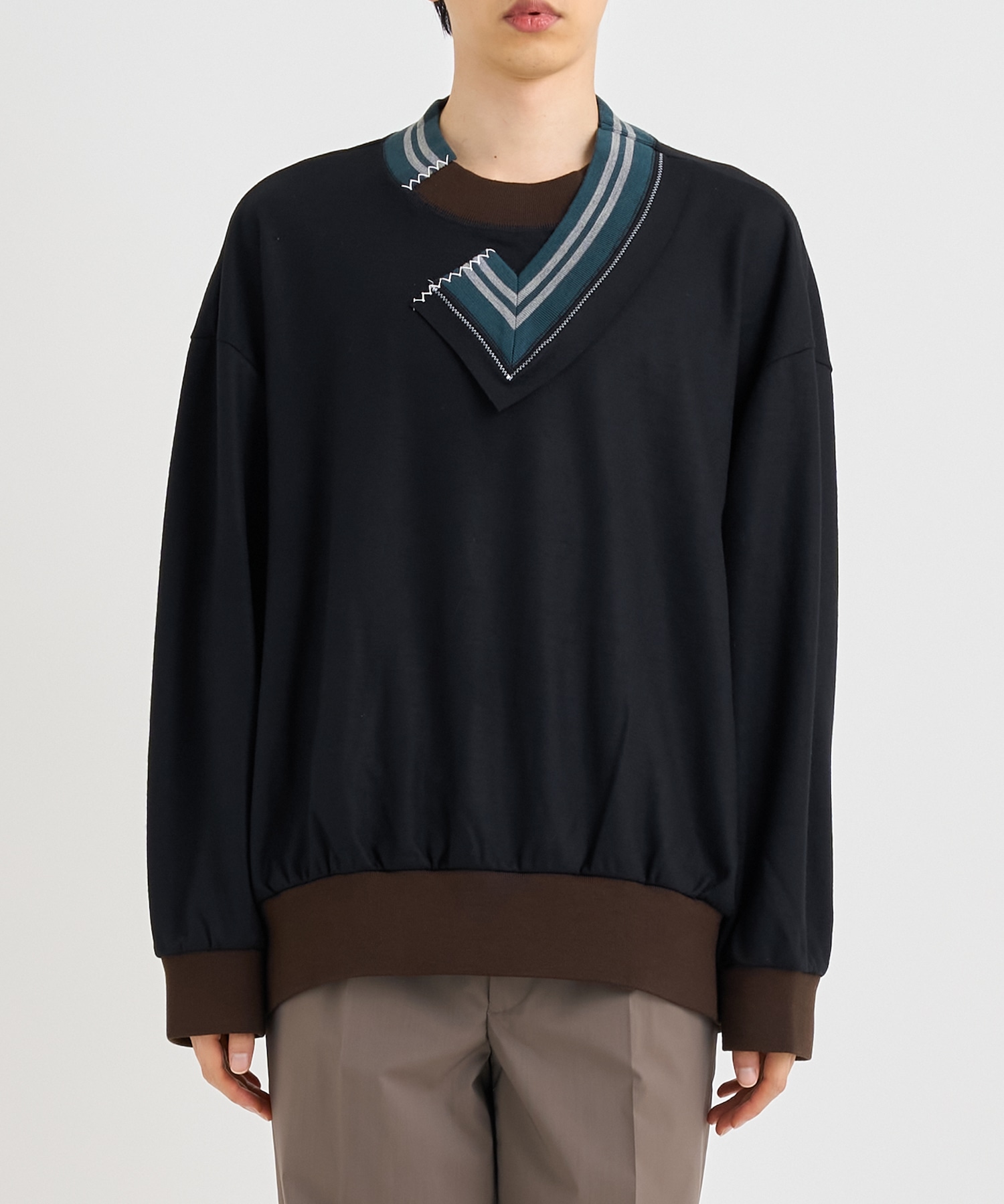 25WBM-T03232 L/S WOOL PO kolor