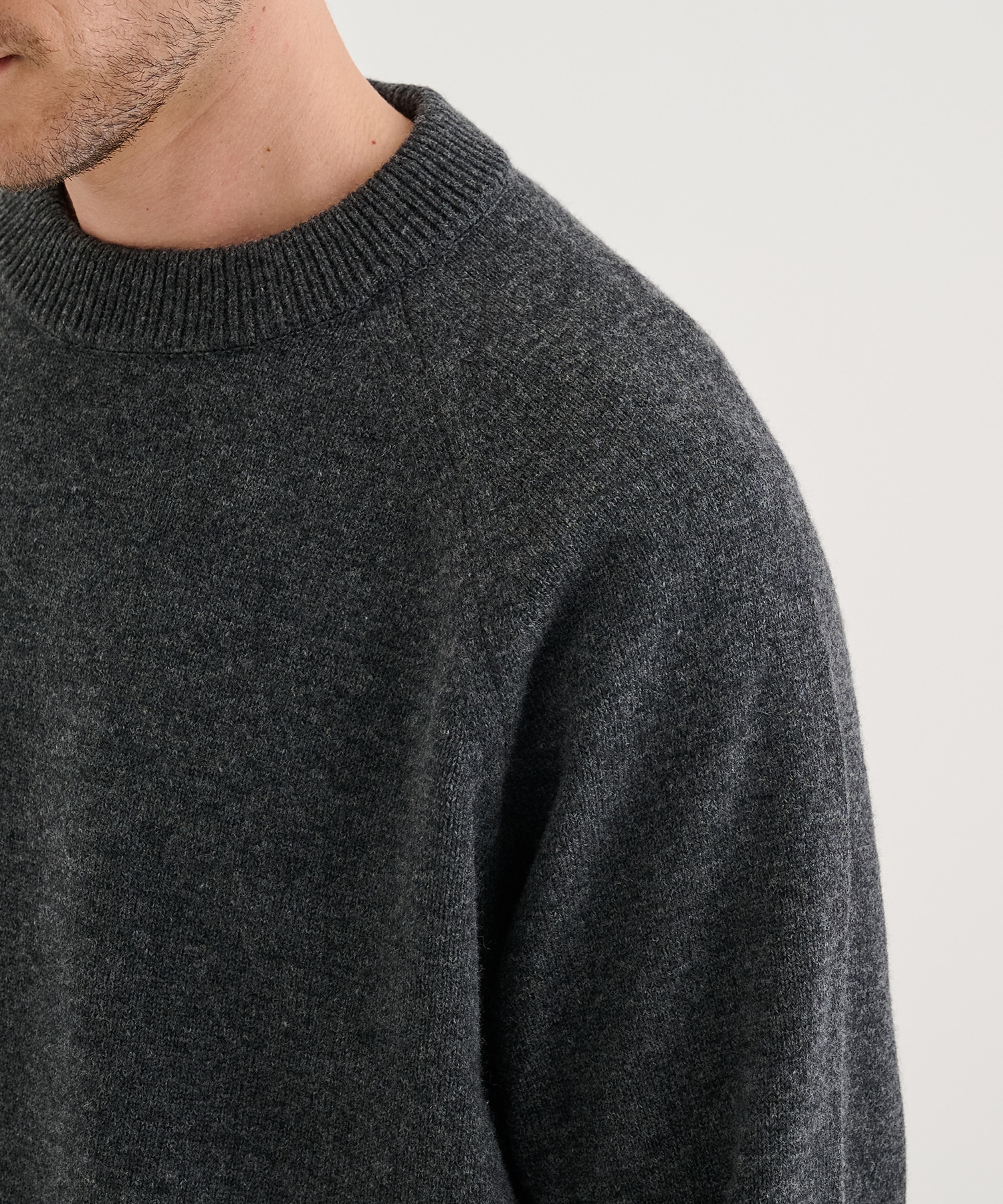RERACS RAGLAN CREW NECK PULLOVER KNIT THE RERACS