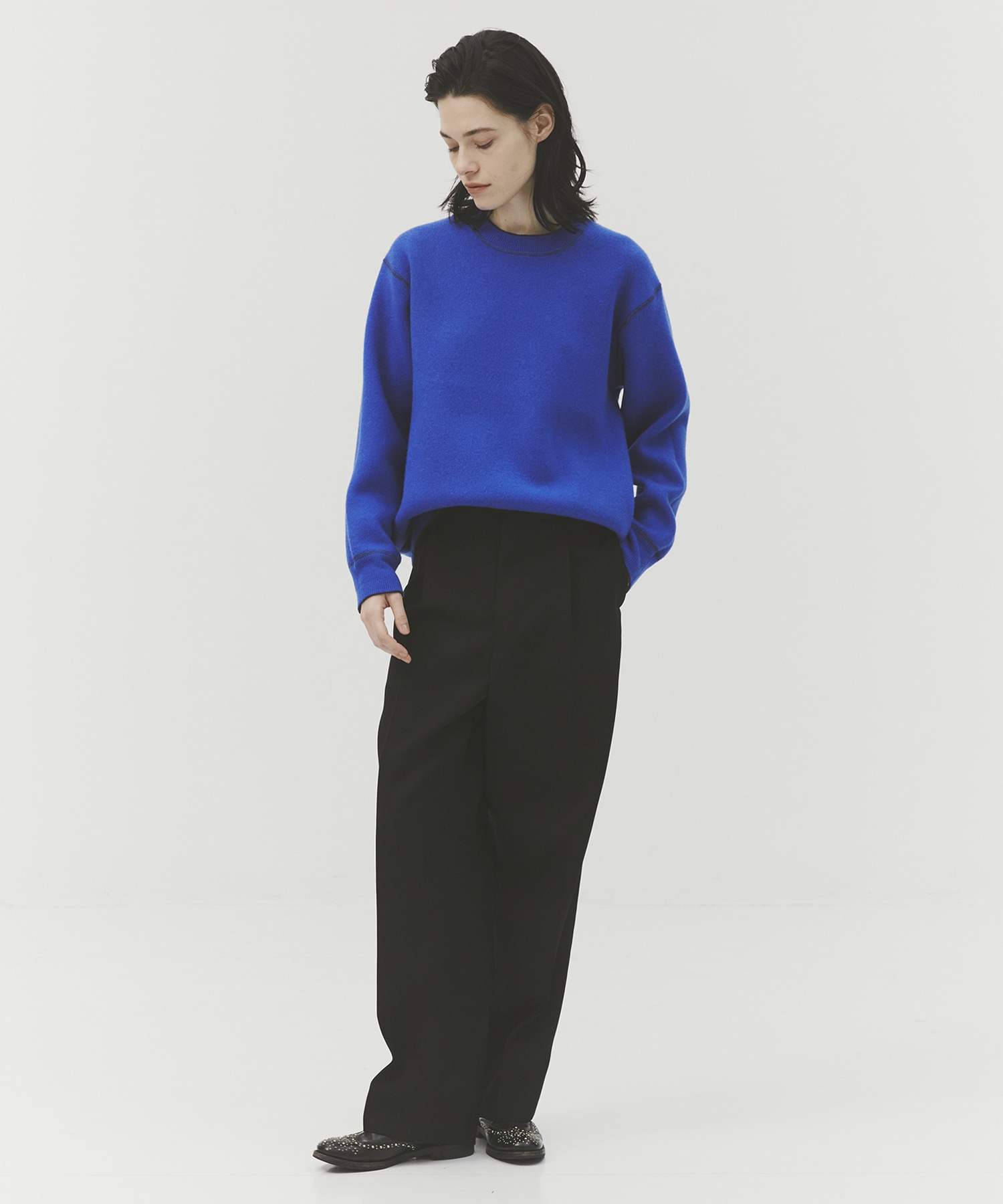 CASHMERE REVERSIBLE PULLOVER CASHMERE CASHMERE