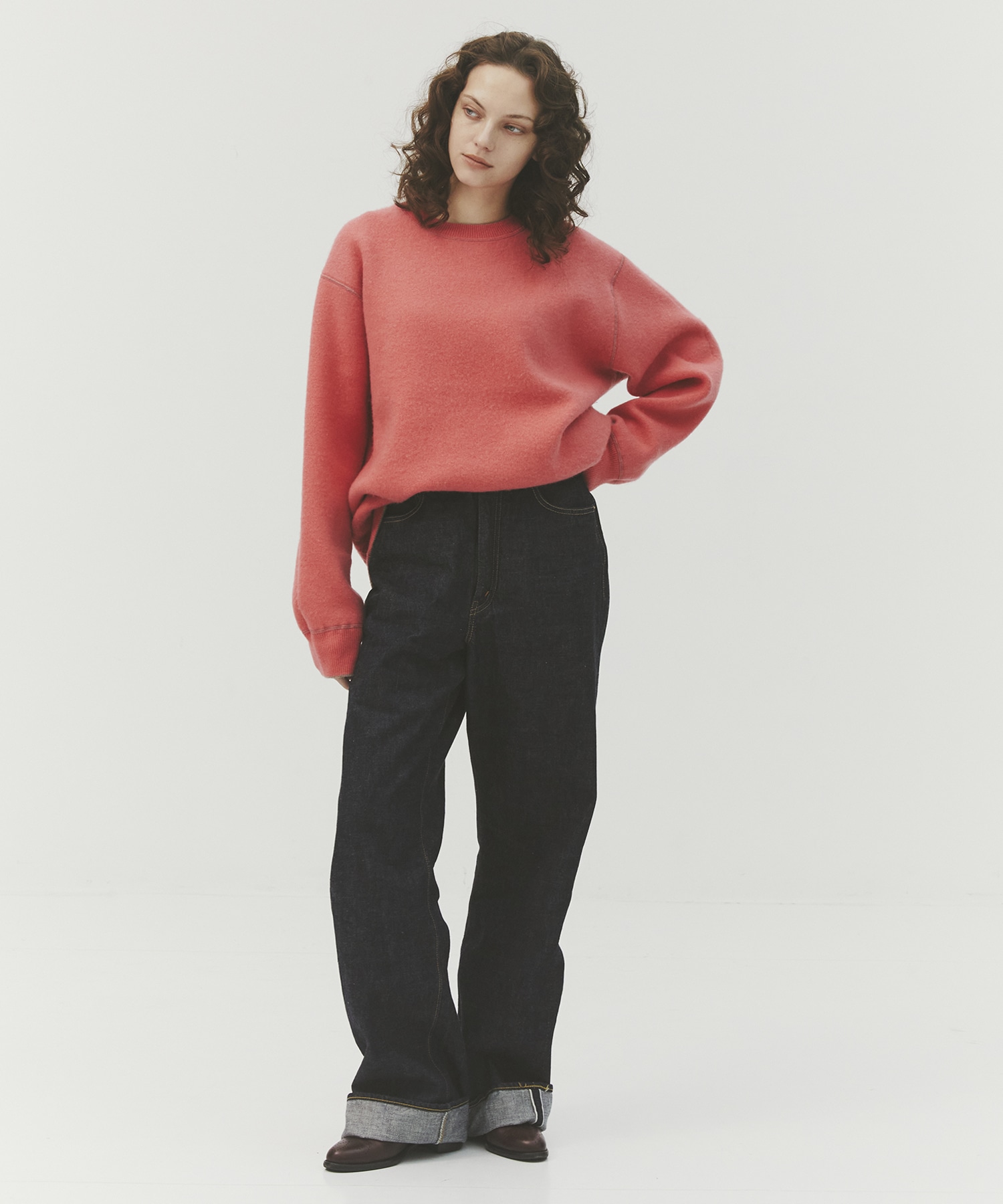 CASHMERE REVERSIBLE PULLOVER CASHMERE CASHMERE