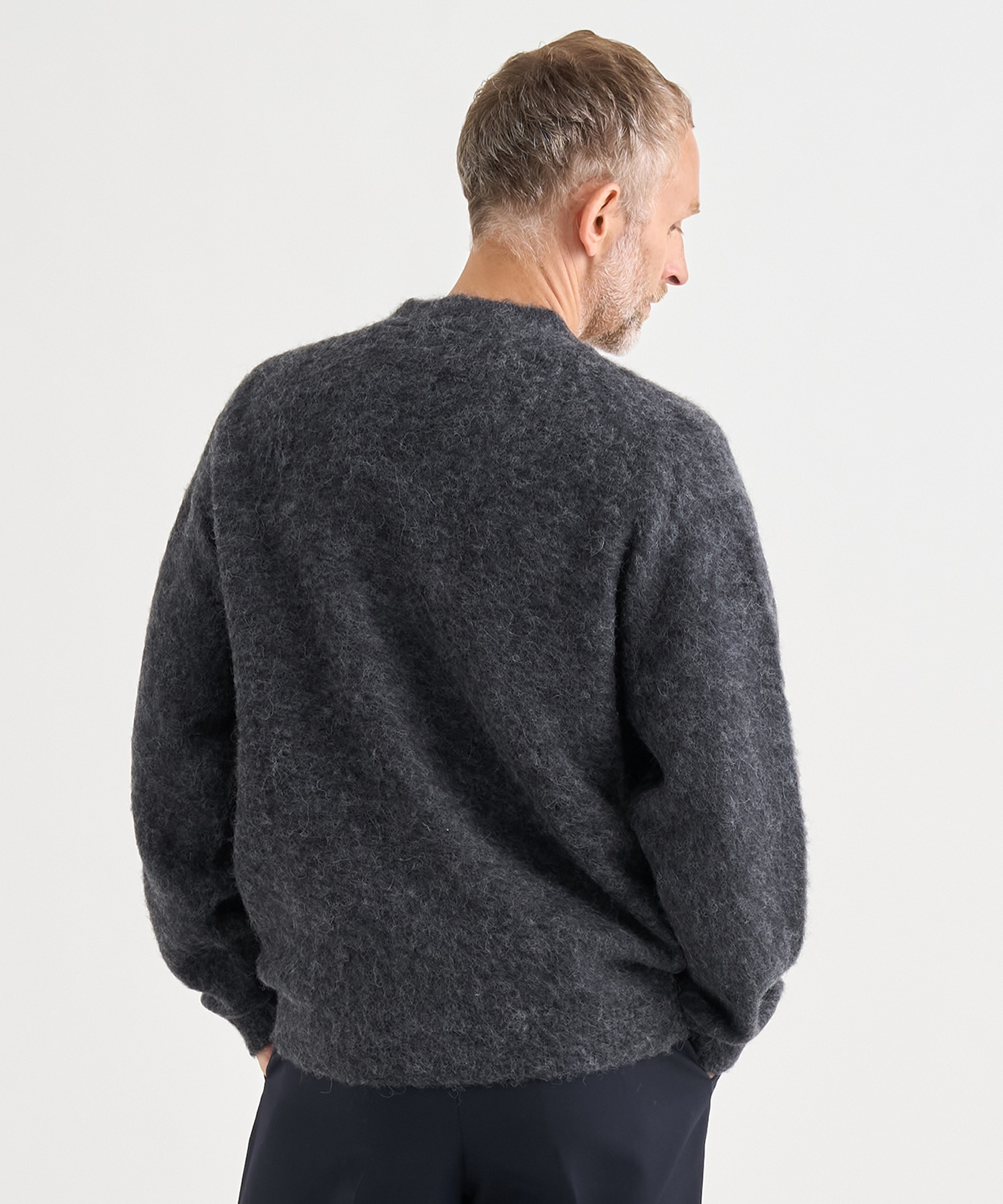 3Color Mix Baby Alpaca Cardigan YOKE