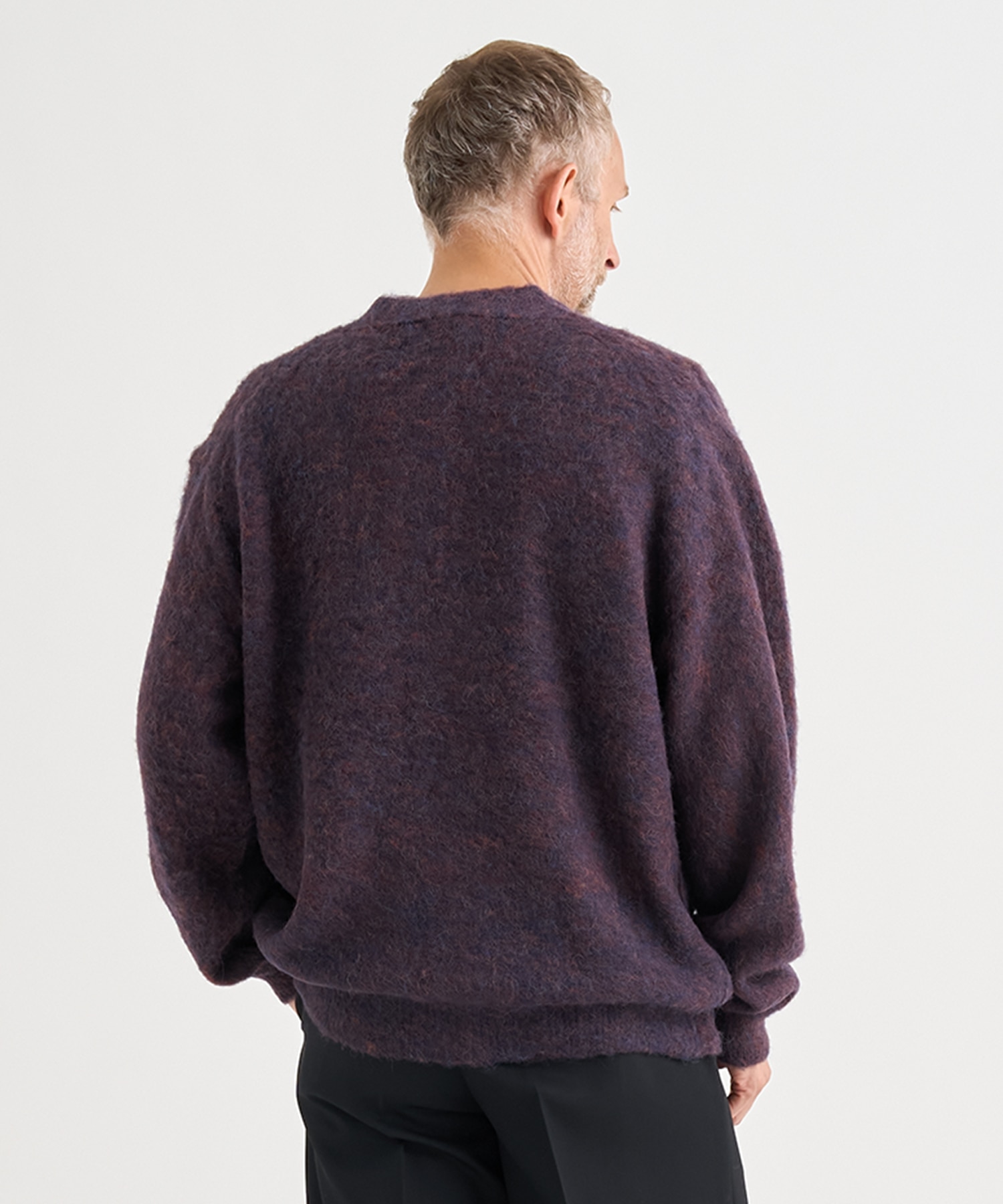 3Color Mix Baby Alpaca Cardigan YOKE