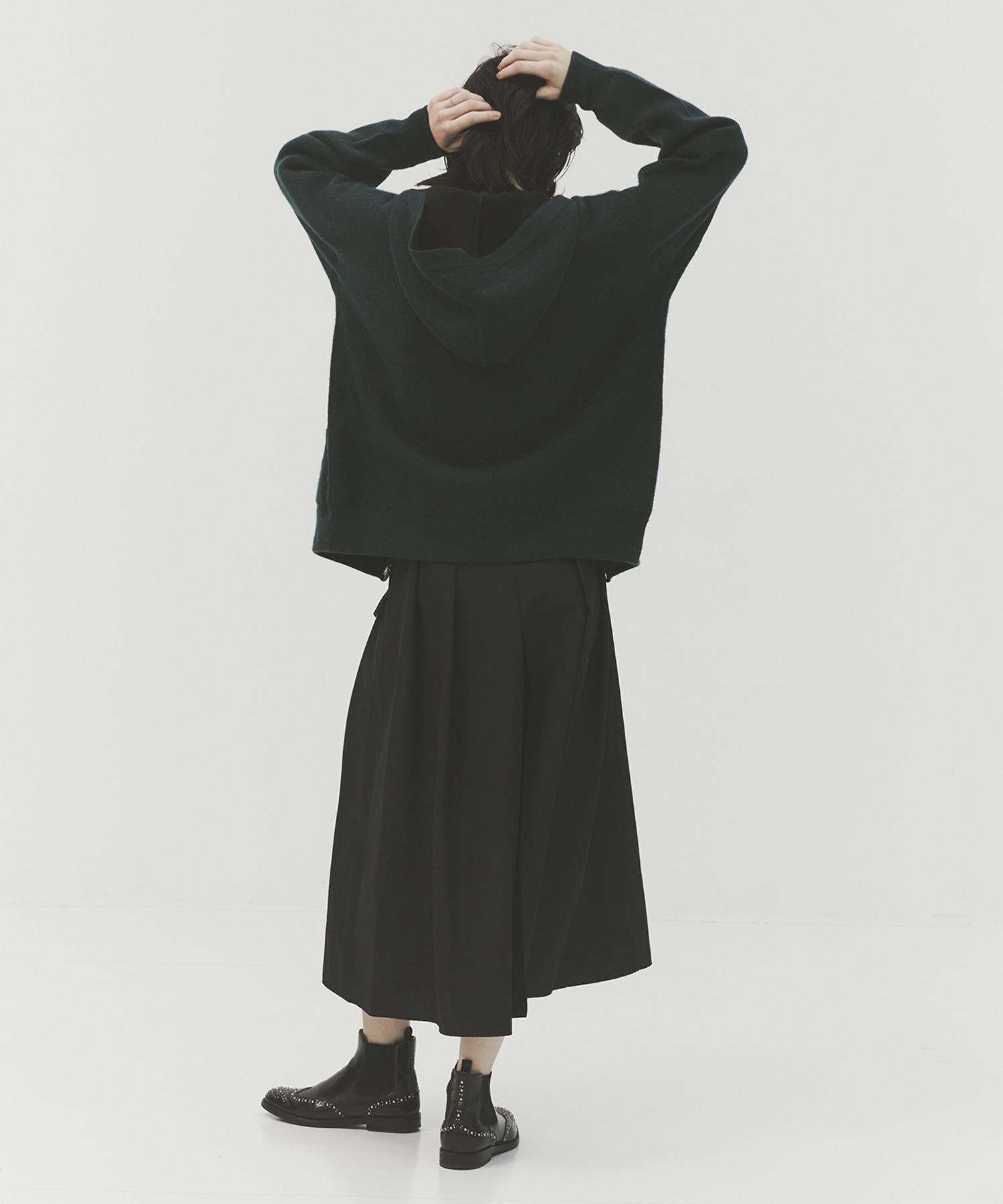 【MENS】CASHMERE REVERSIBLE ZIP UP HOODIE CASHMERE CASHMERE