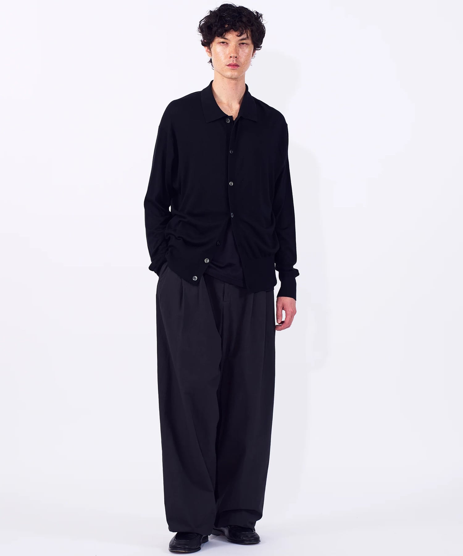 Silk Cashmere Knit Shirt YOKE