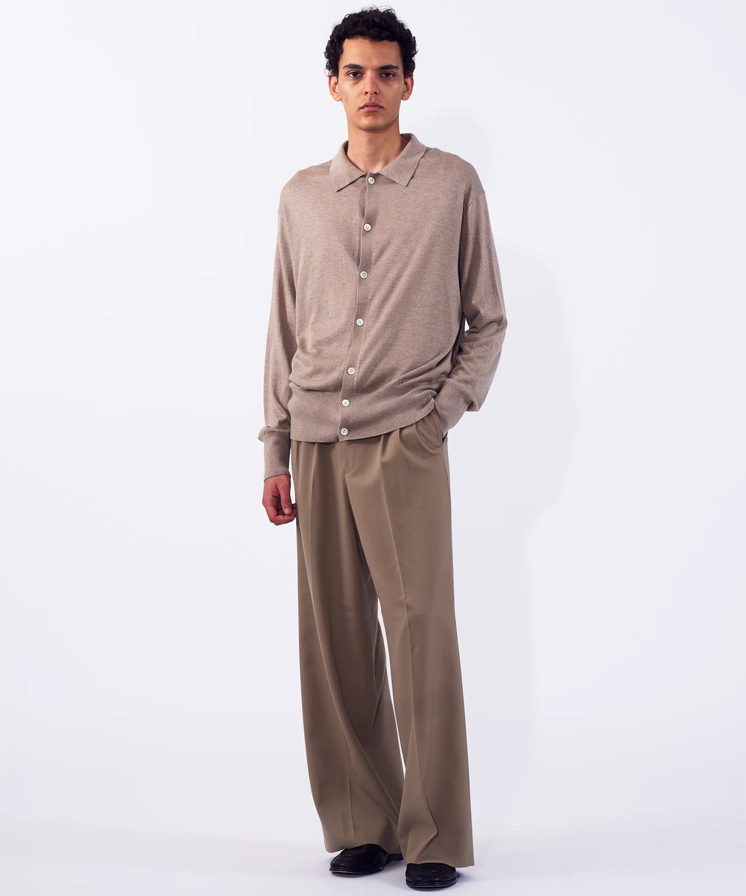 Silk Cashmere Knit Shirt YOKE