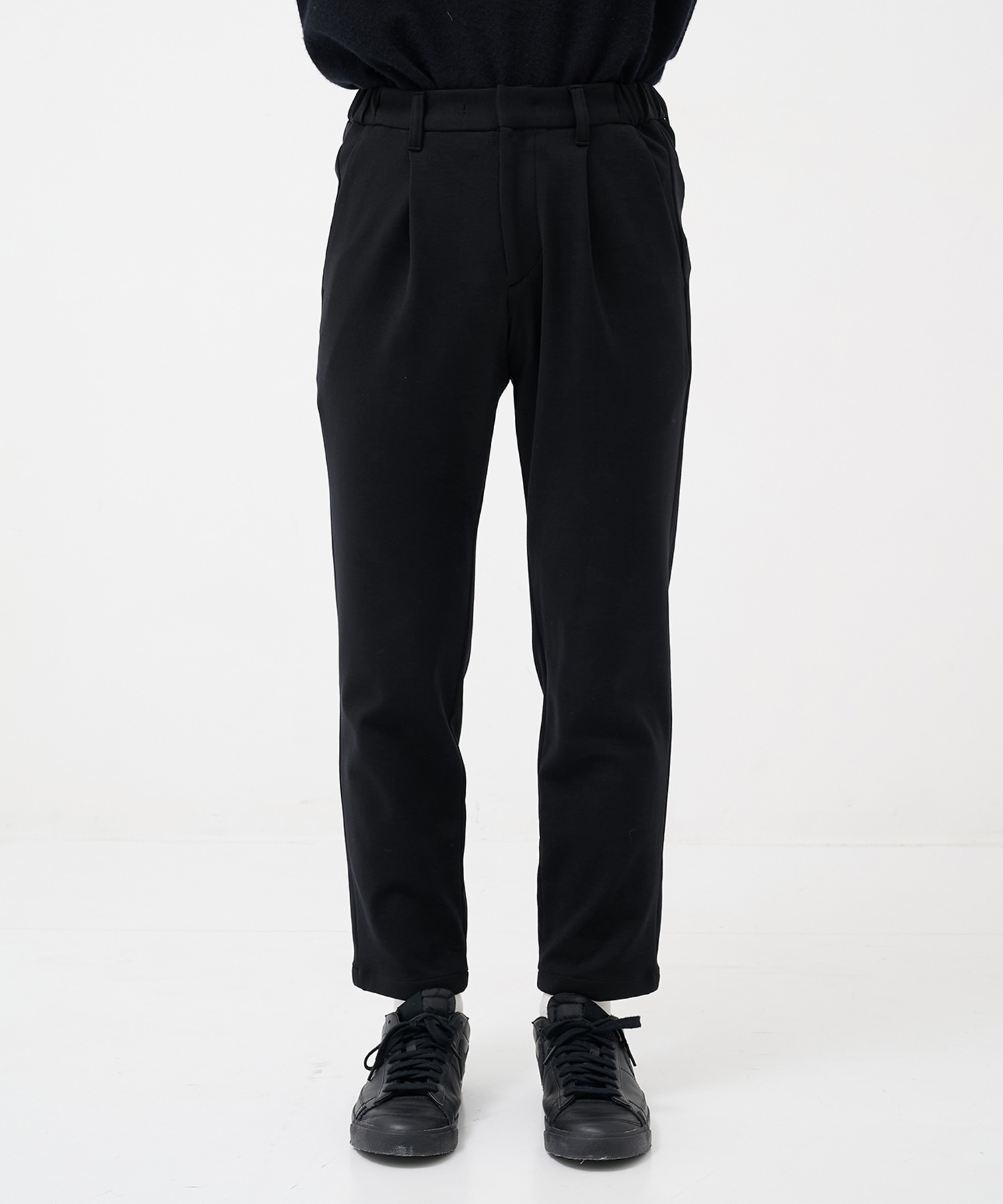 Washable Super180s Strech Ponch Tapered Pants THE TOKYO