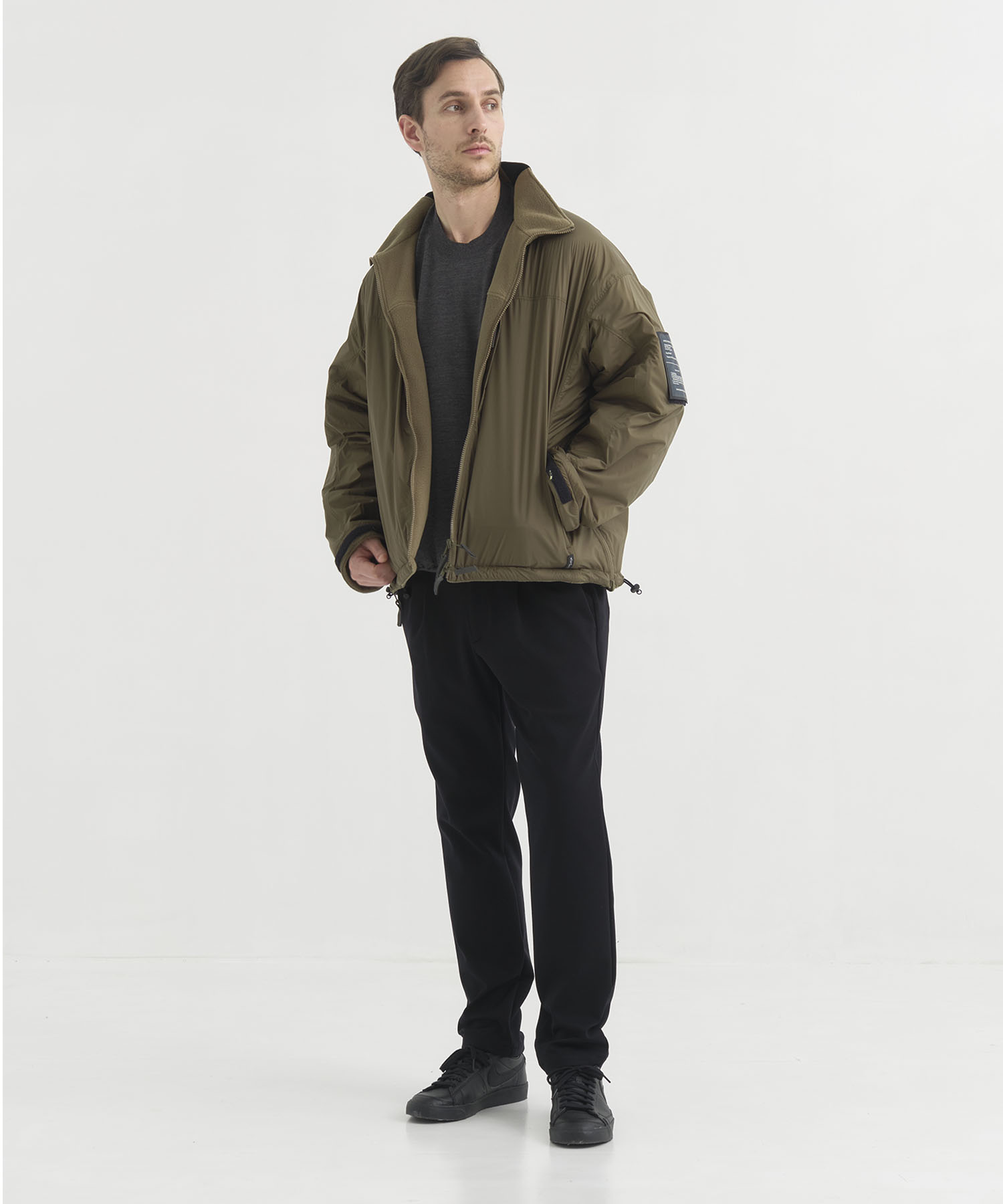 ×WILD THINGS 9252-BL01-003 REVERSIBLE OVERSHIRT N.HOOLYWOOD