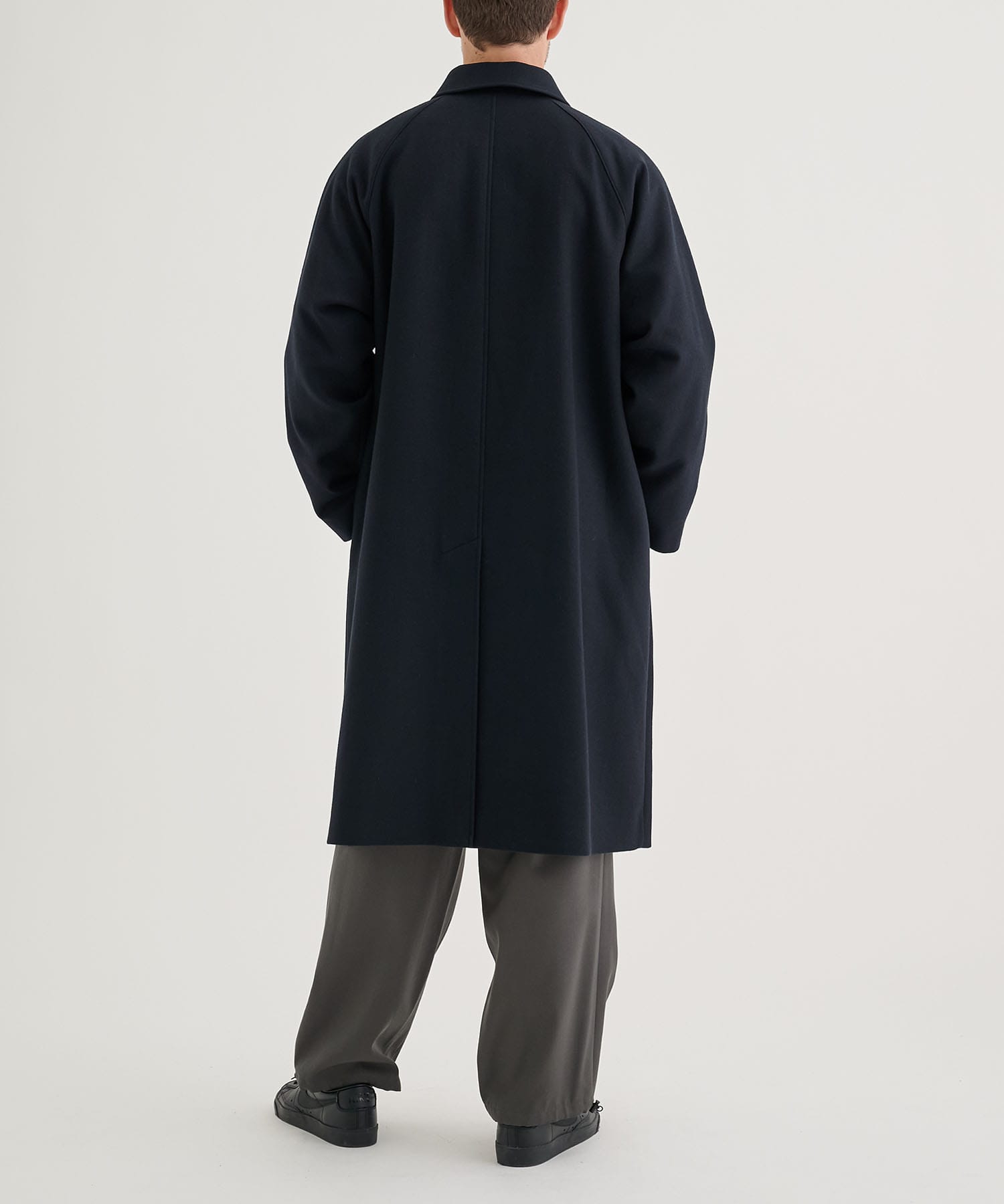 別注 SUPER 160S DOUBLE SAXONY BALMACAAN COAT 2 ATON