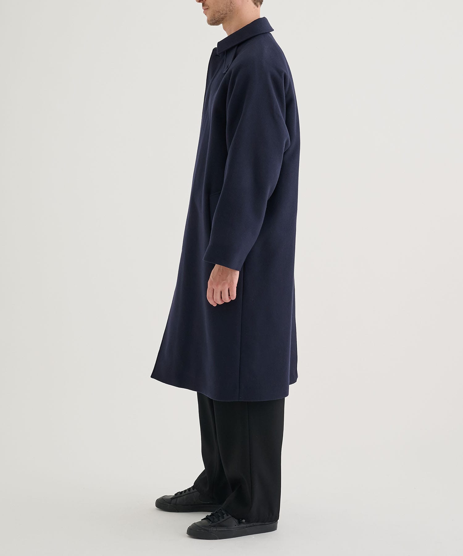 別注 SUPER 160S DOUBLE SAXONY BALMACAAN COAT 2 ATON