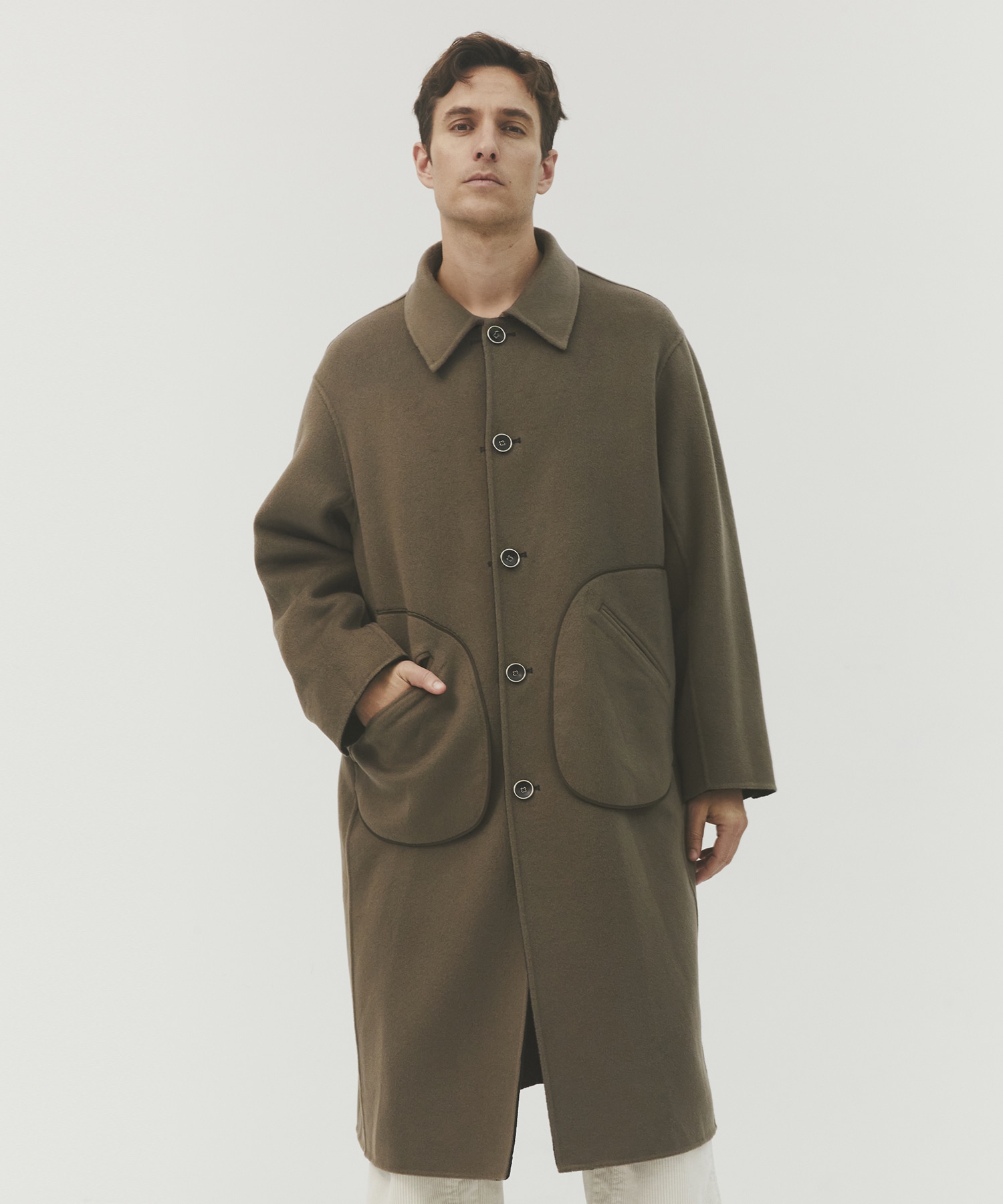 【MENS】CASHMERE REVERSIBLE OVER COAT CASHMERE CASHMERE