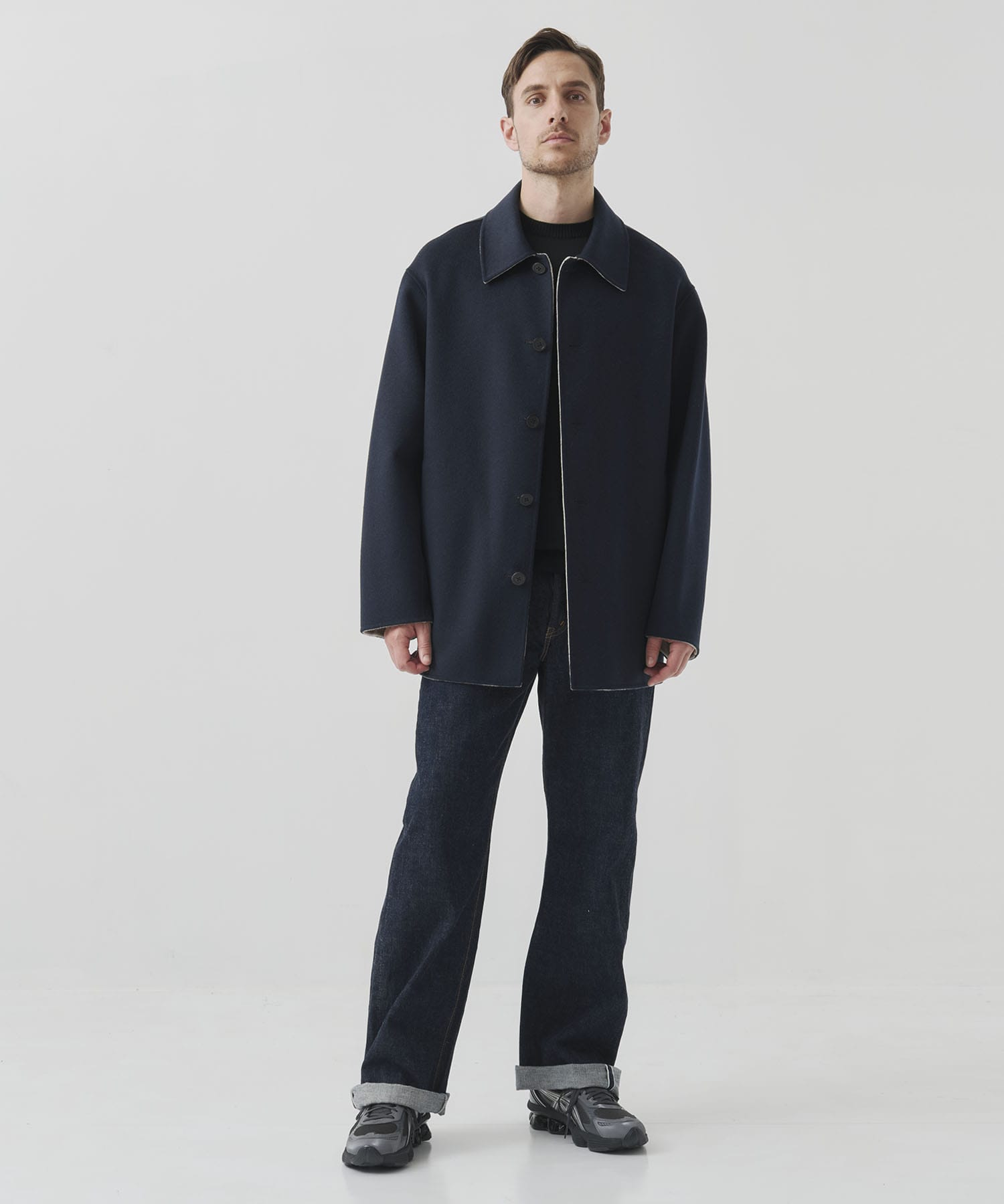 CASHMERE/SILK/WOOL SHORT COAT CASHMERE CASHMERE