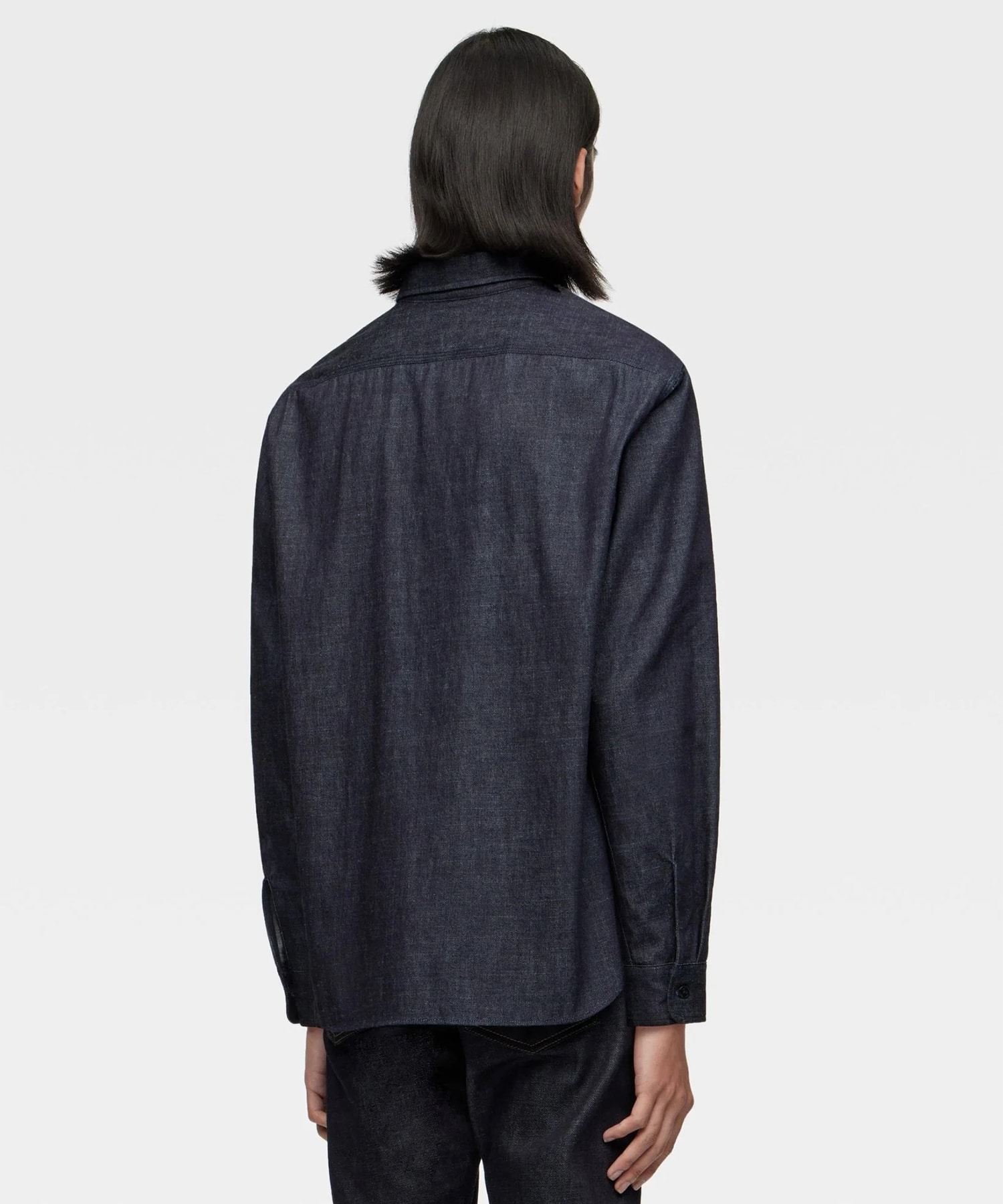 MMLS1000 i TRIPLE STITCH L/S DENIM SHIRT MOMOTARO JEANS