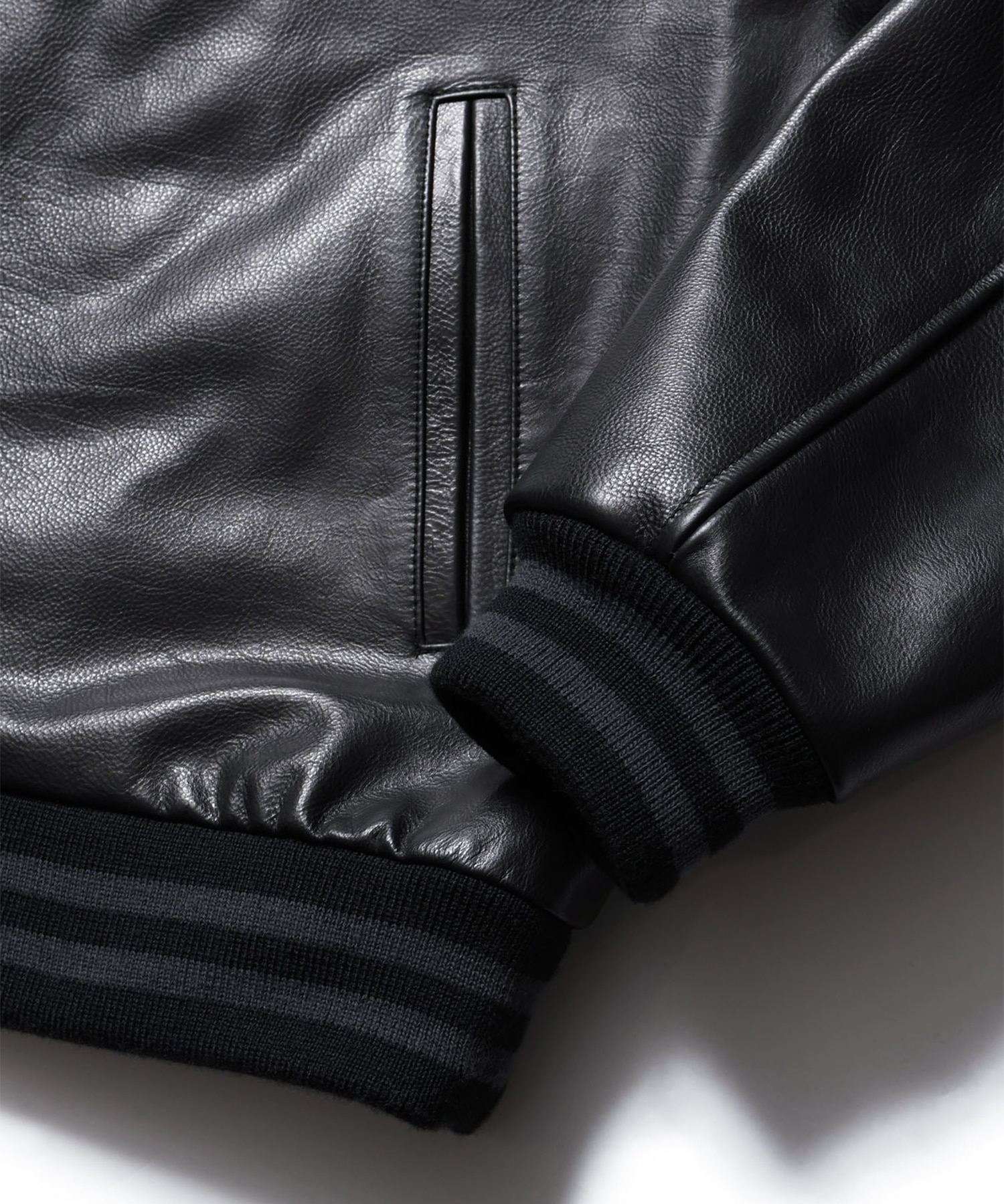 LEATHER TEAM VARSITY BLOUSON F.C.Real Bristol