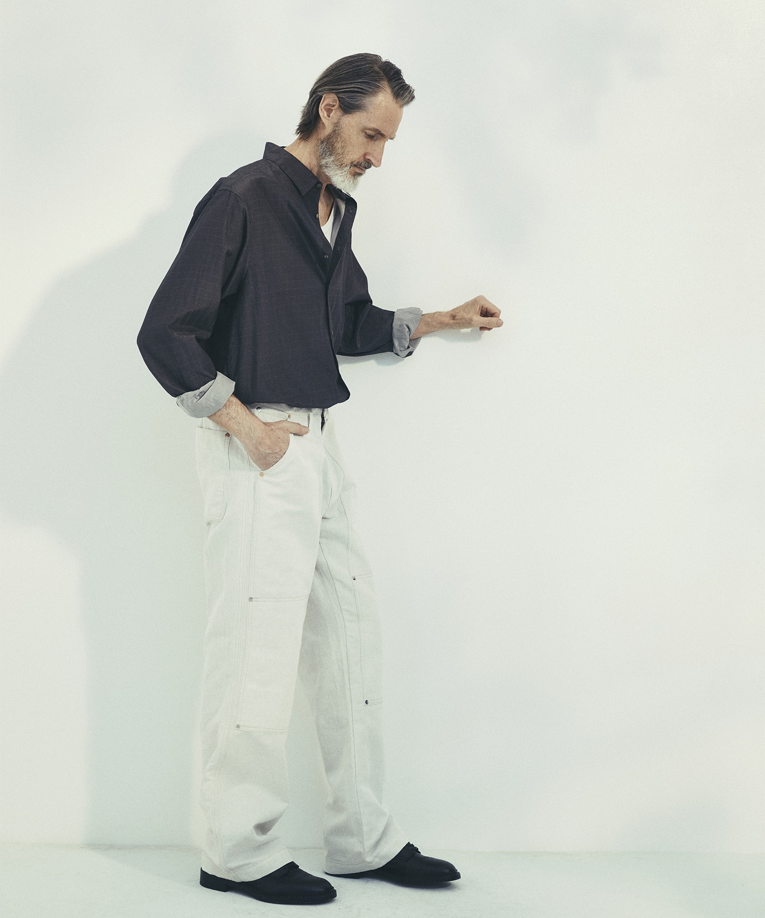 SILK α L/S Check Shirt SILK α