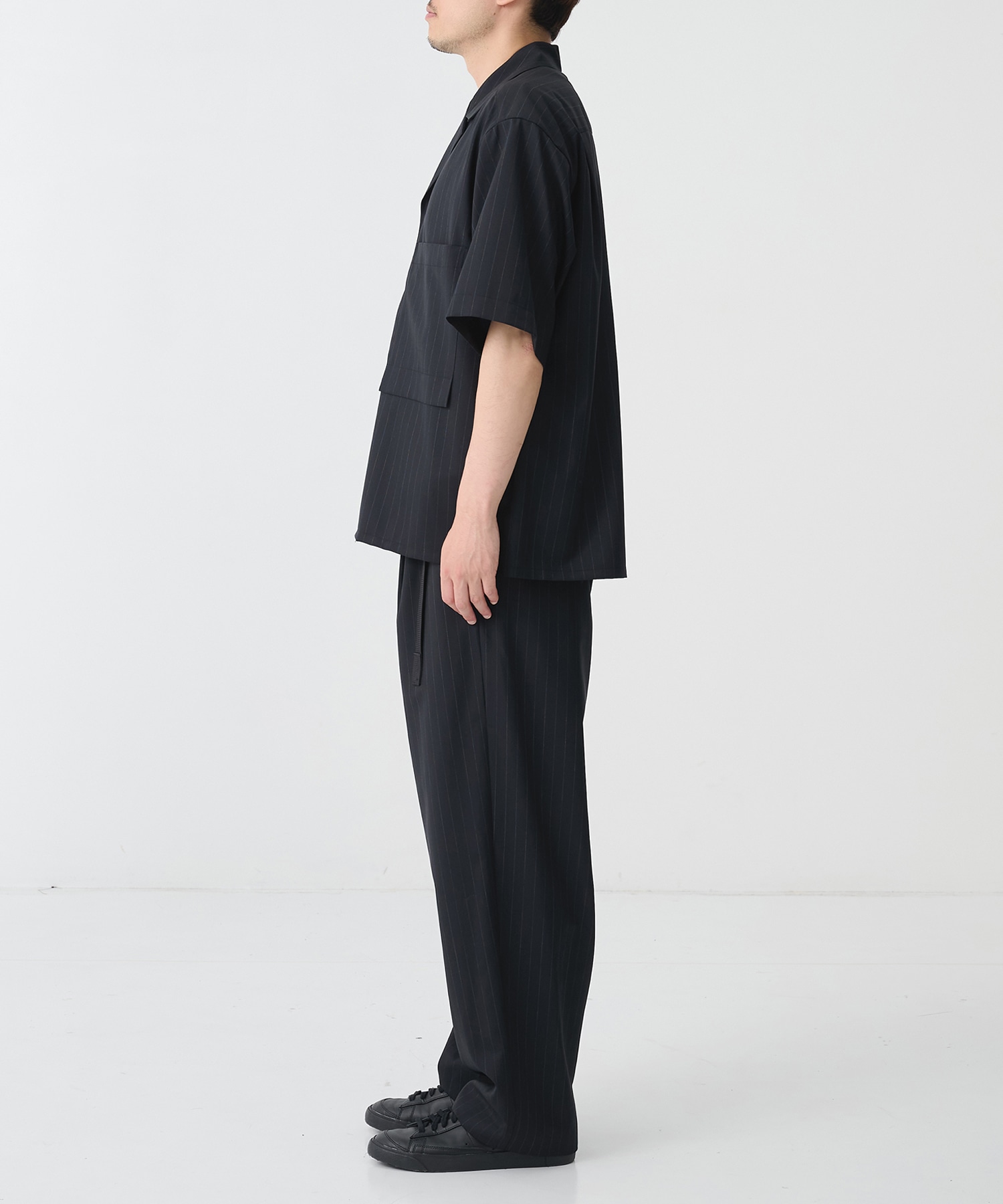 UJOH HOMME/ウジョーオム】別注Wide Set Open Collar BOX Shirt | UJOH