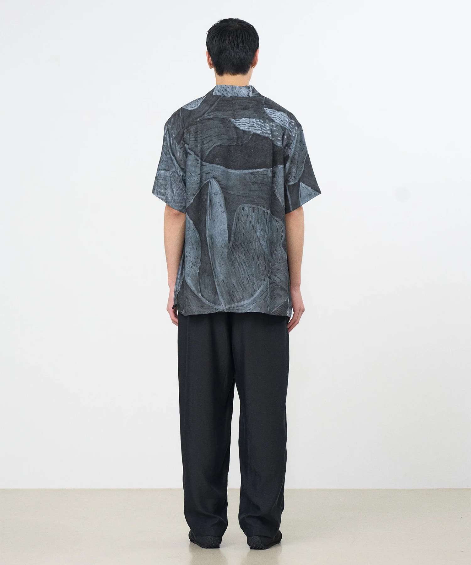 【ヨーク】YK26SS01284SH Printed Tencell Open Collar Shirt YOKE
