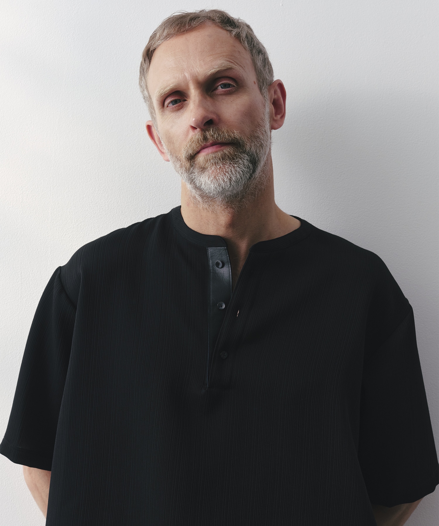 SILK α Pleats Henly S/S TEE SILK α