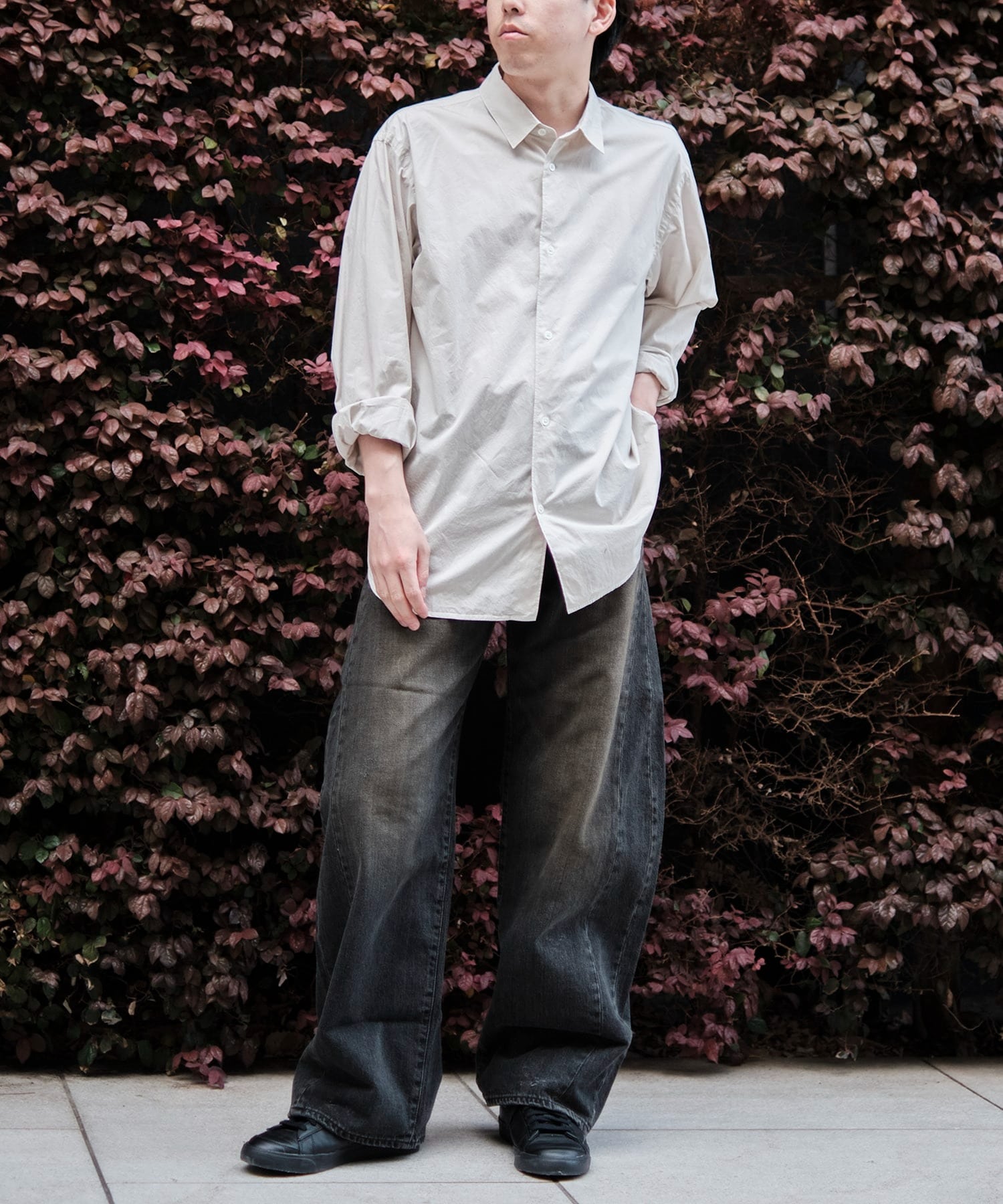 【シュタイン】ST.1563 DEFORMATION WIDE DENIM PANTS ssstein