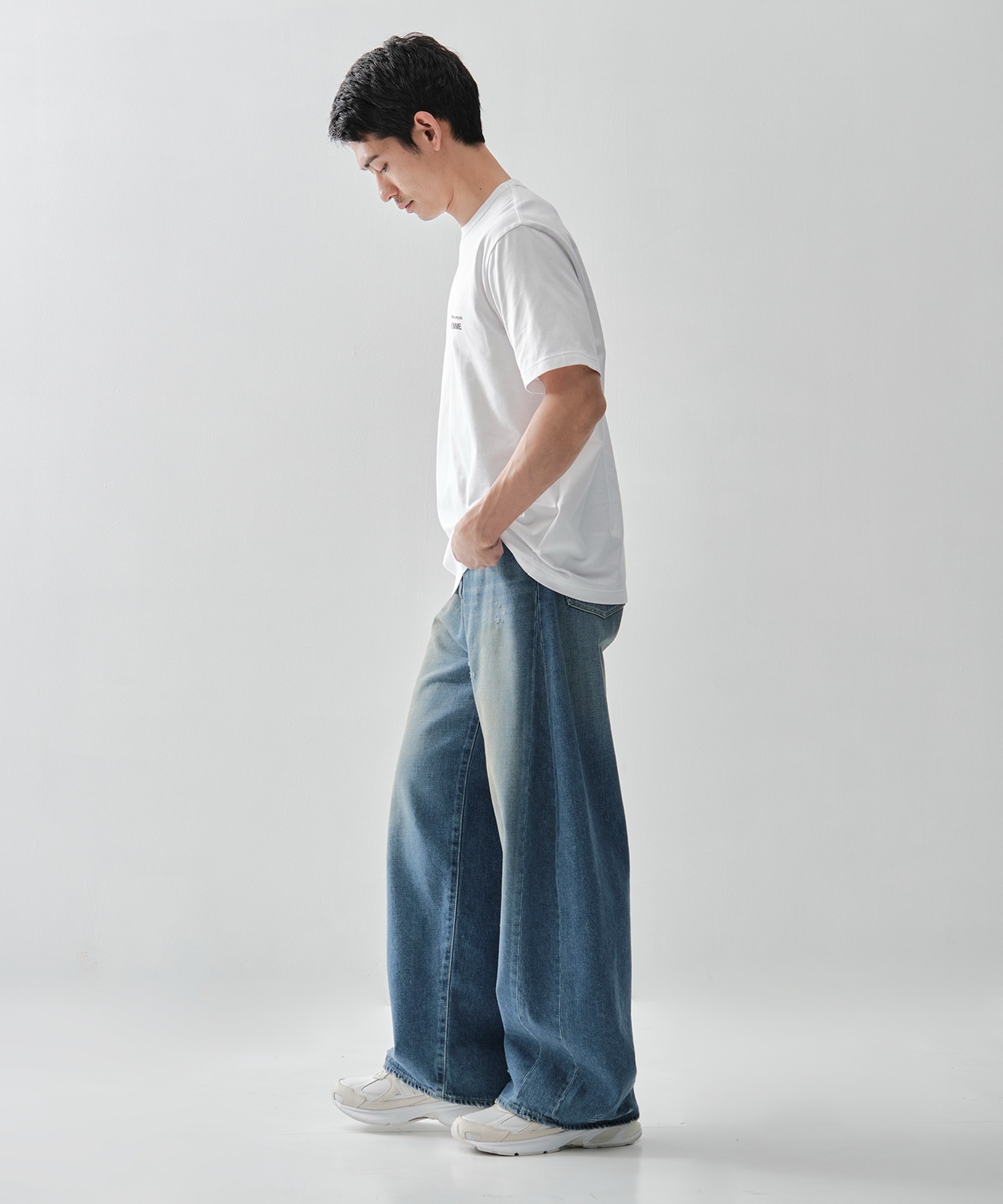 【シュタイン】ST.1563 DEFORMATION WIDE DENIM PANTS ssstein