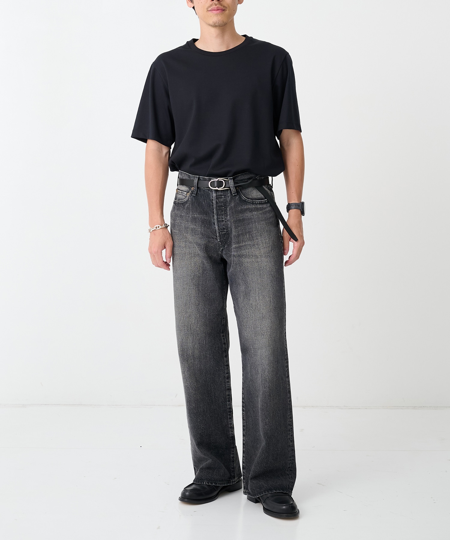 【シュタイン】ST.1566 LOOSE DENIM PANTS ssstein