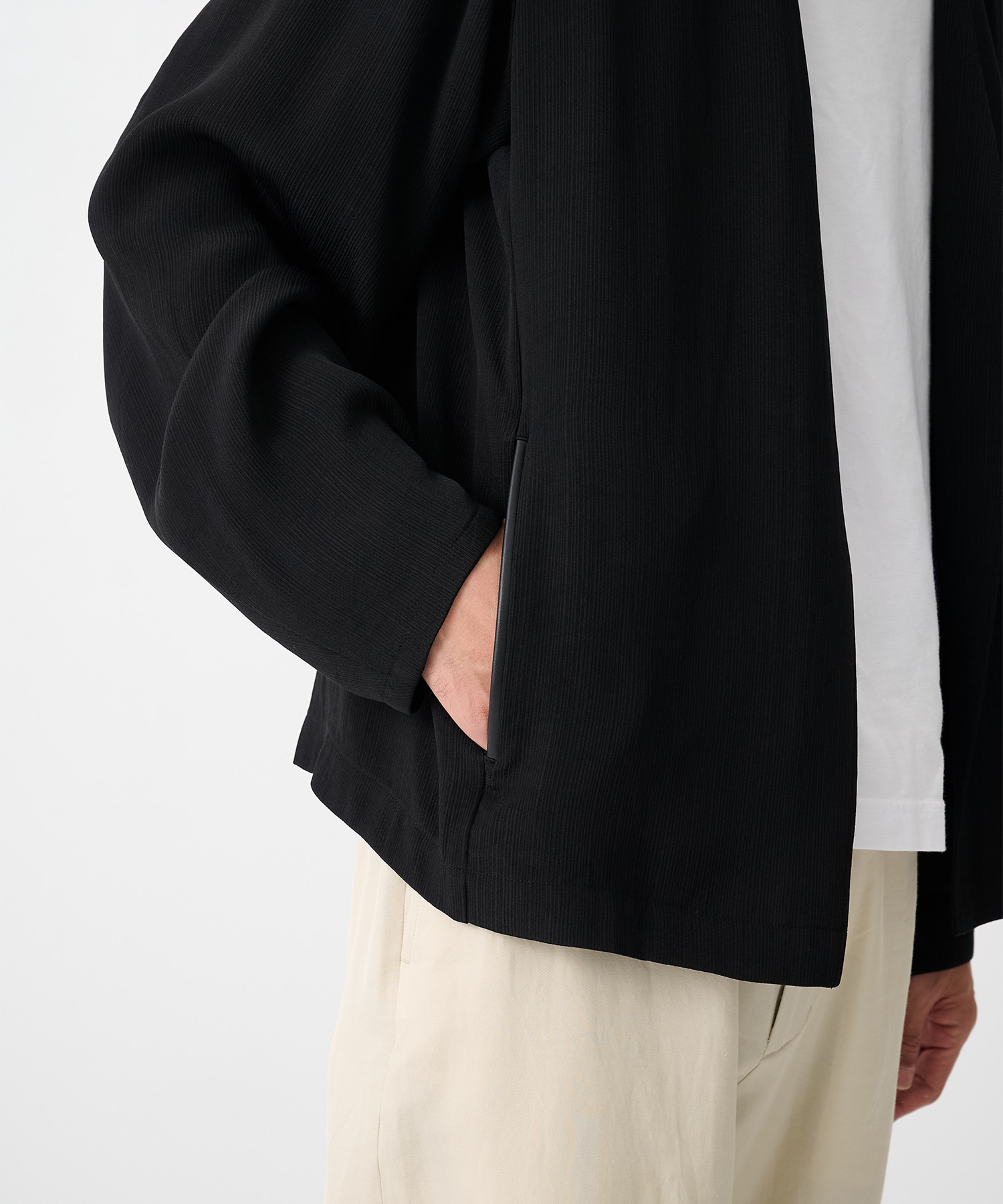 SILK α Pleats Summer Cardigan SILK α