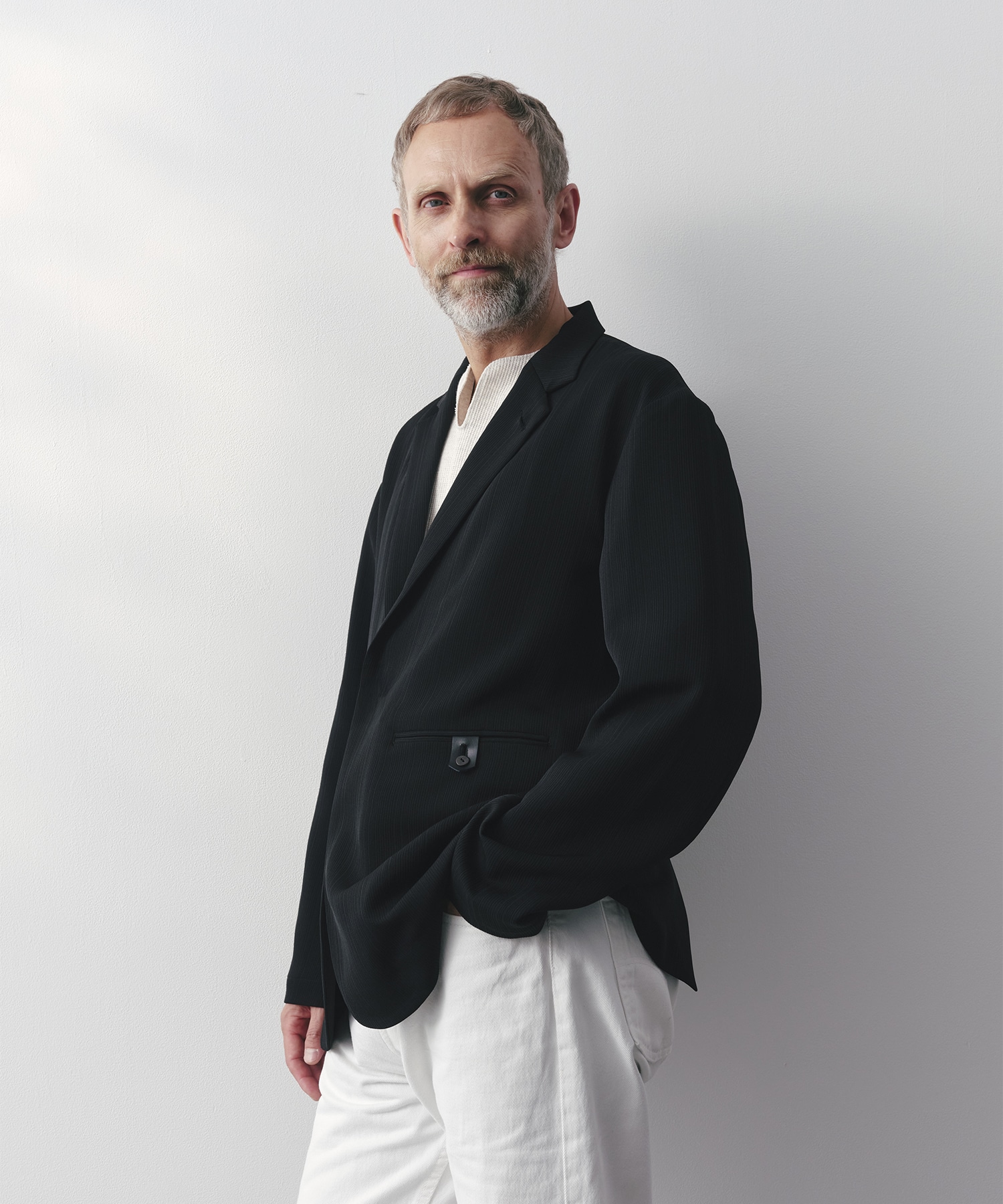 SILK α Pleats Summer Jacket SILK α