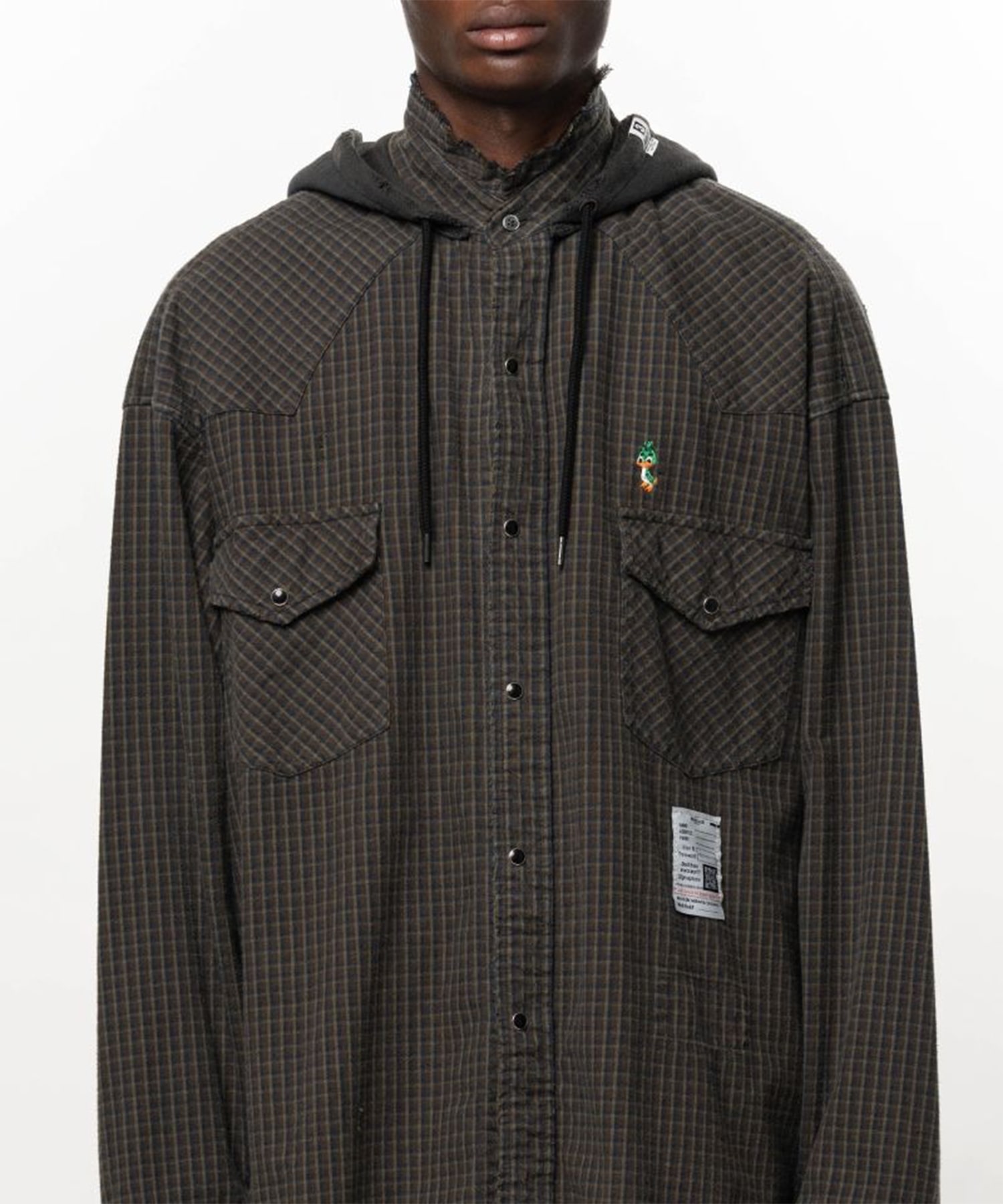 J17SH182 SWEAT HOODIE L/S SHIRTS Maison MIHARA YASUHIRO