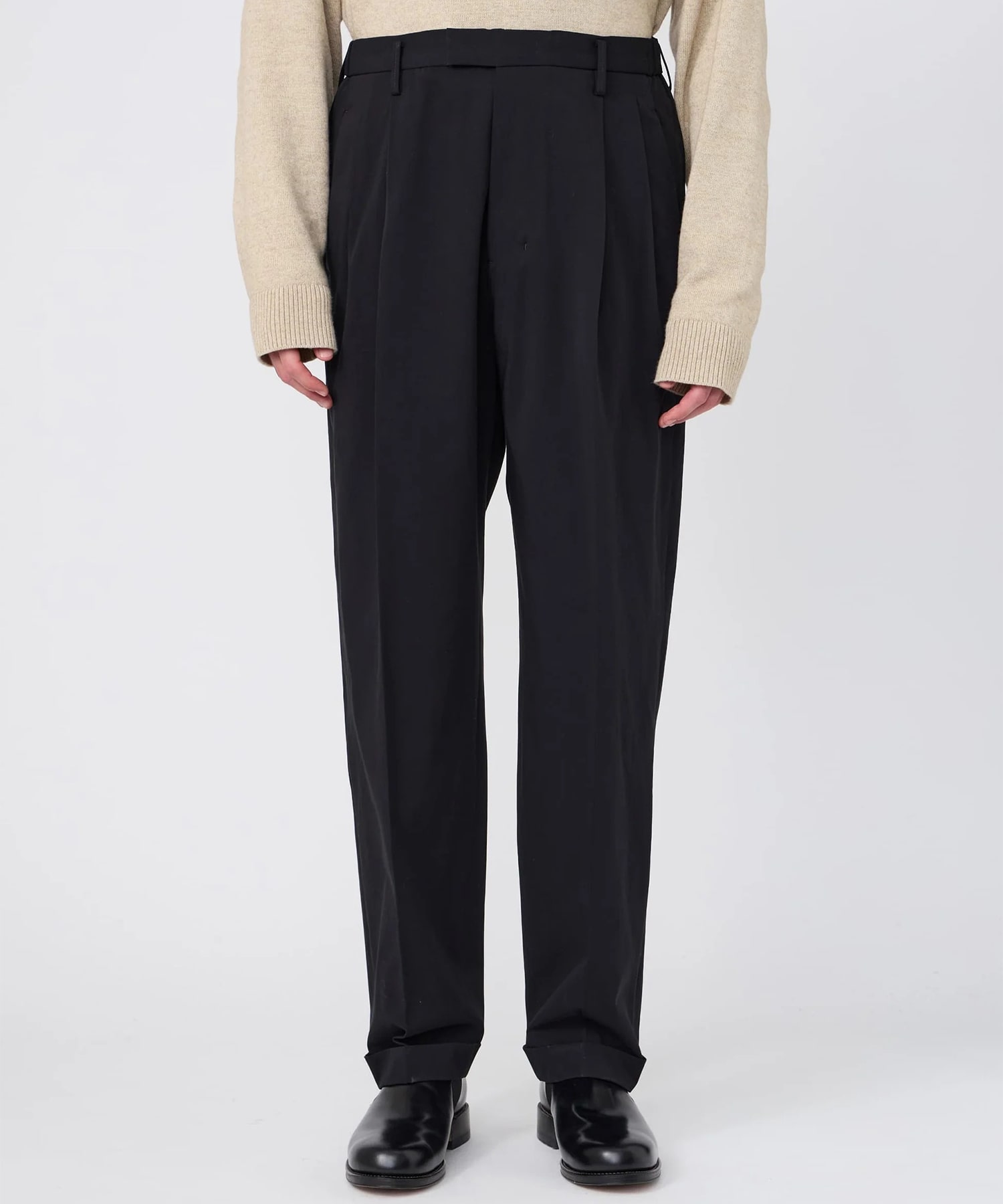 【イレニサ】IH-26FW-P048-NDC TWO-TUCKS TAPERED TROUSERS IRENISA