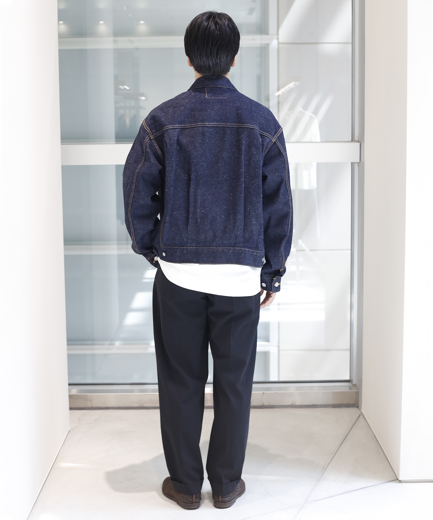 A26F33BL01C 別注KIMONO SHORT DENIM JACKET MARKAWARE