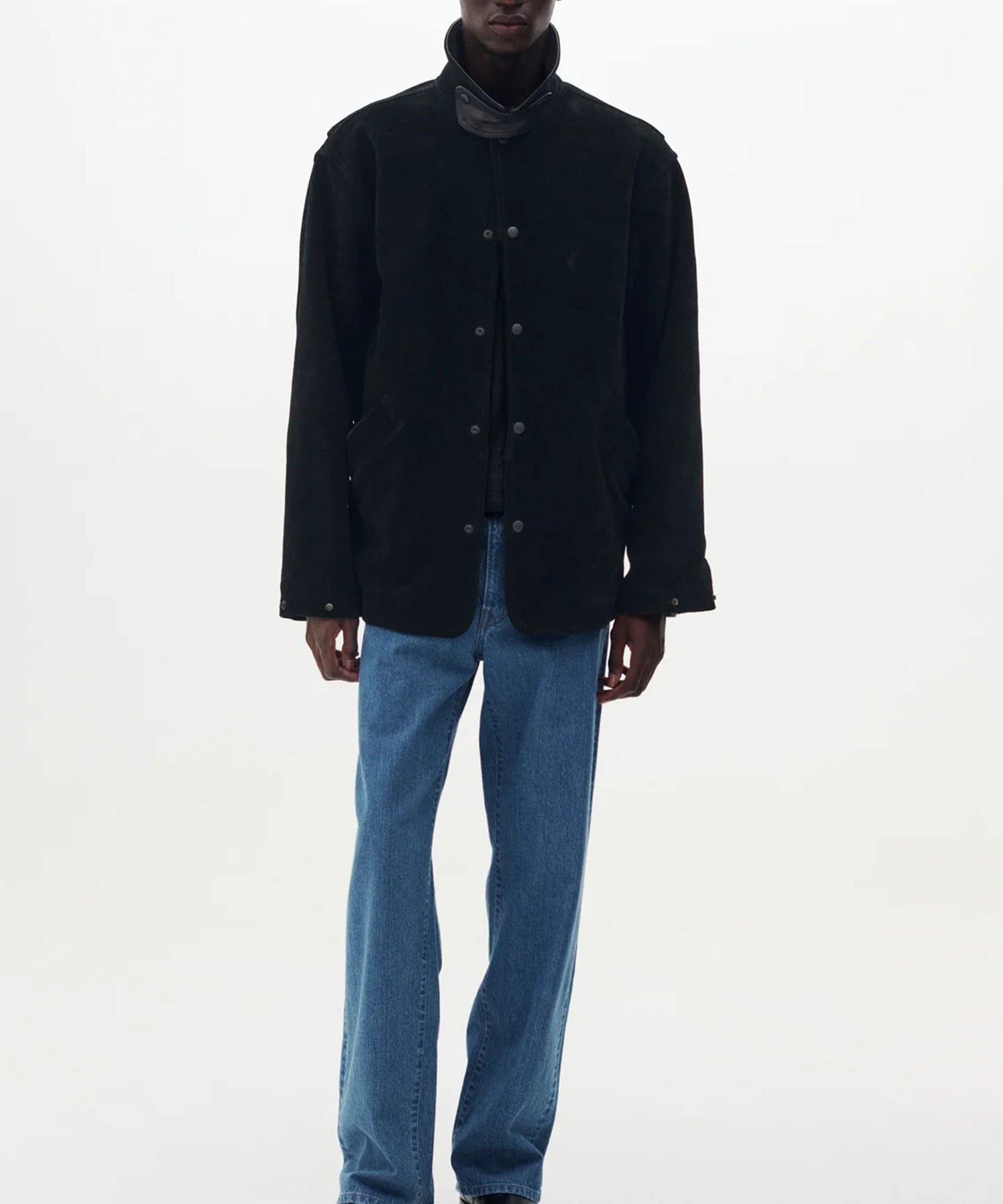 【ヨーク】YK26FW01309B Brushed Cow Suede Work Jacket 