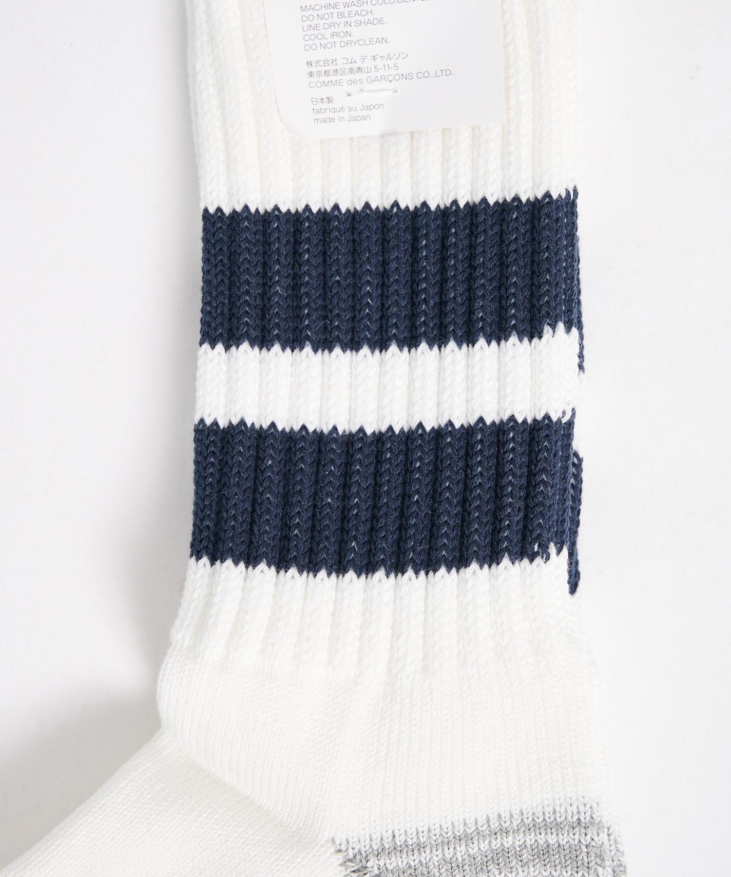 【コムデギャルソンオム】HR-K501-051 Low Gauge Pile Line Sox COMME des GARCONS HOMME