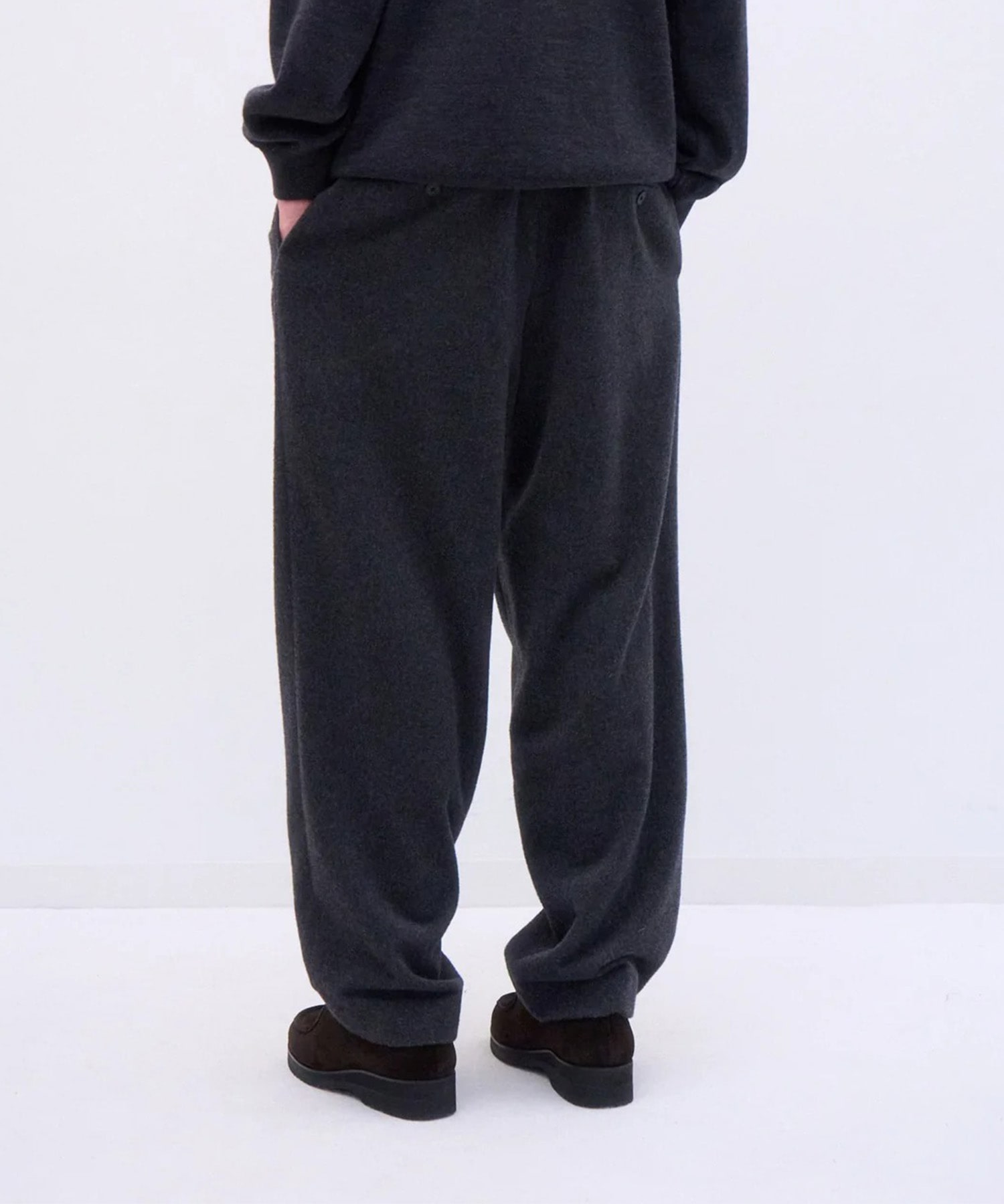 PRAGLW0400 CASHMERE TWILL STANDARD PANTS ATON