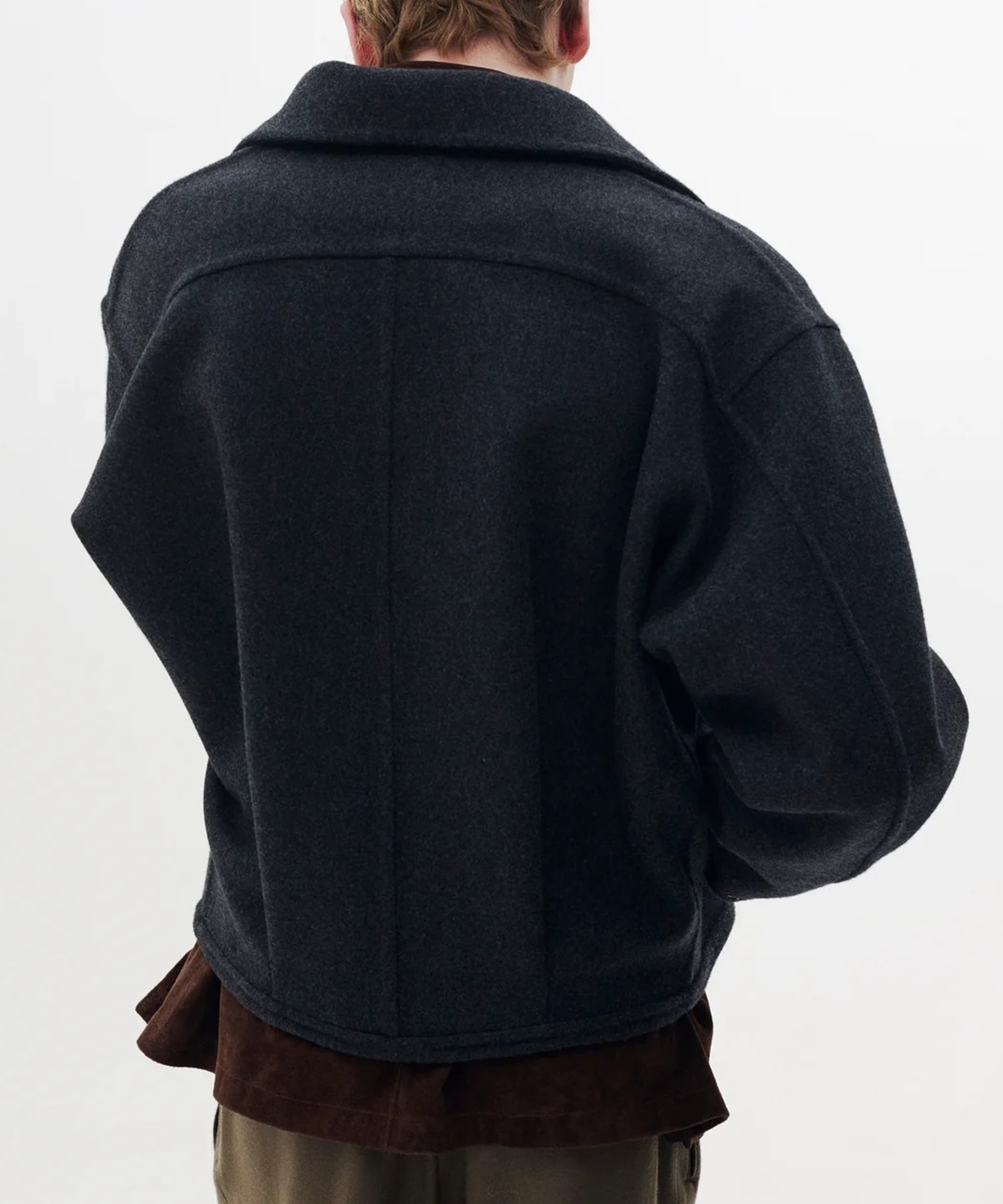【ヨーク】YK26FW01318B Wool Cashmere Balloon Silhouette Blouson YOKE