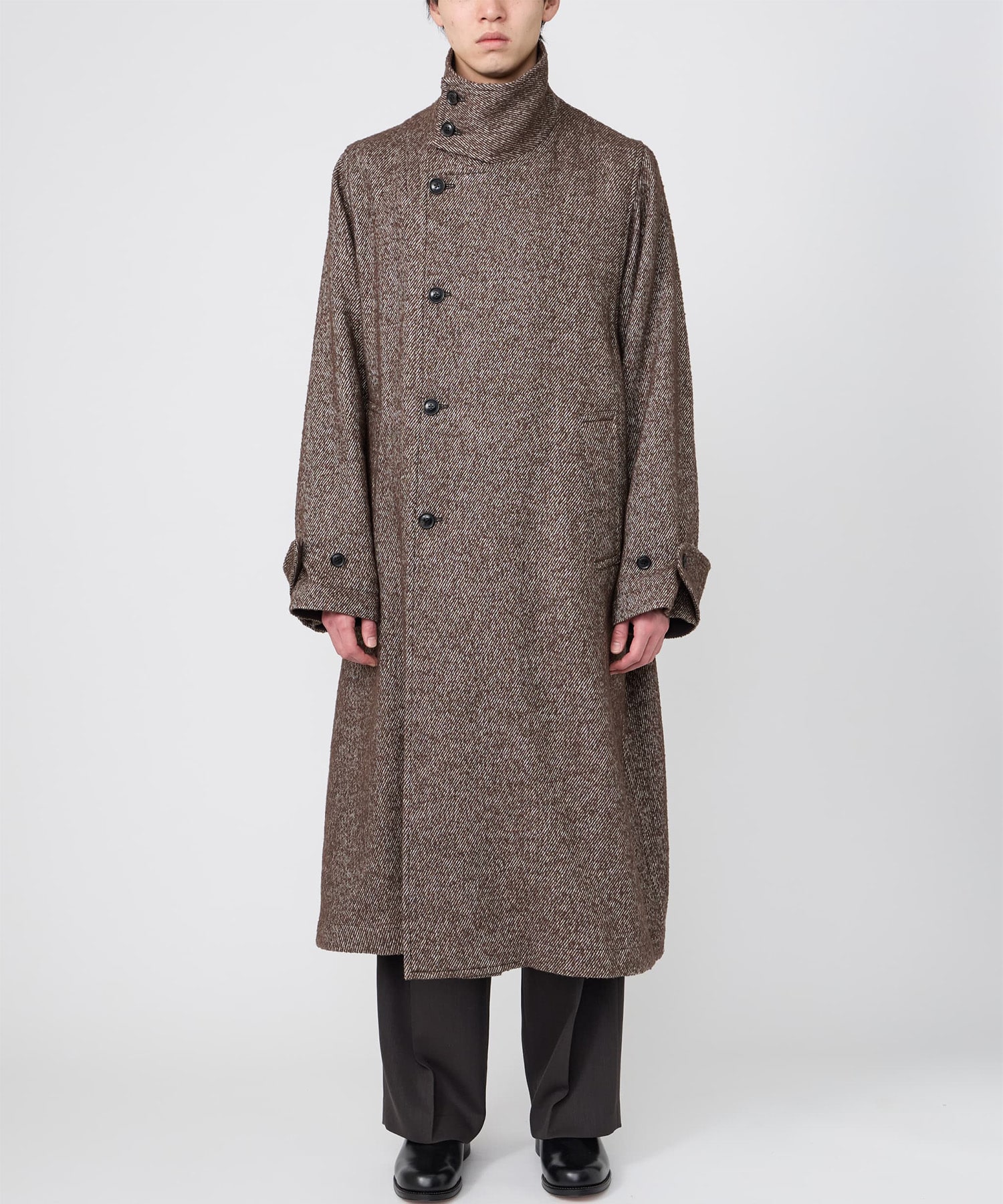 【イレニサ】IH-26FW-C038-NDL STAND-COLLAR COAT IRENISA