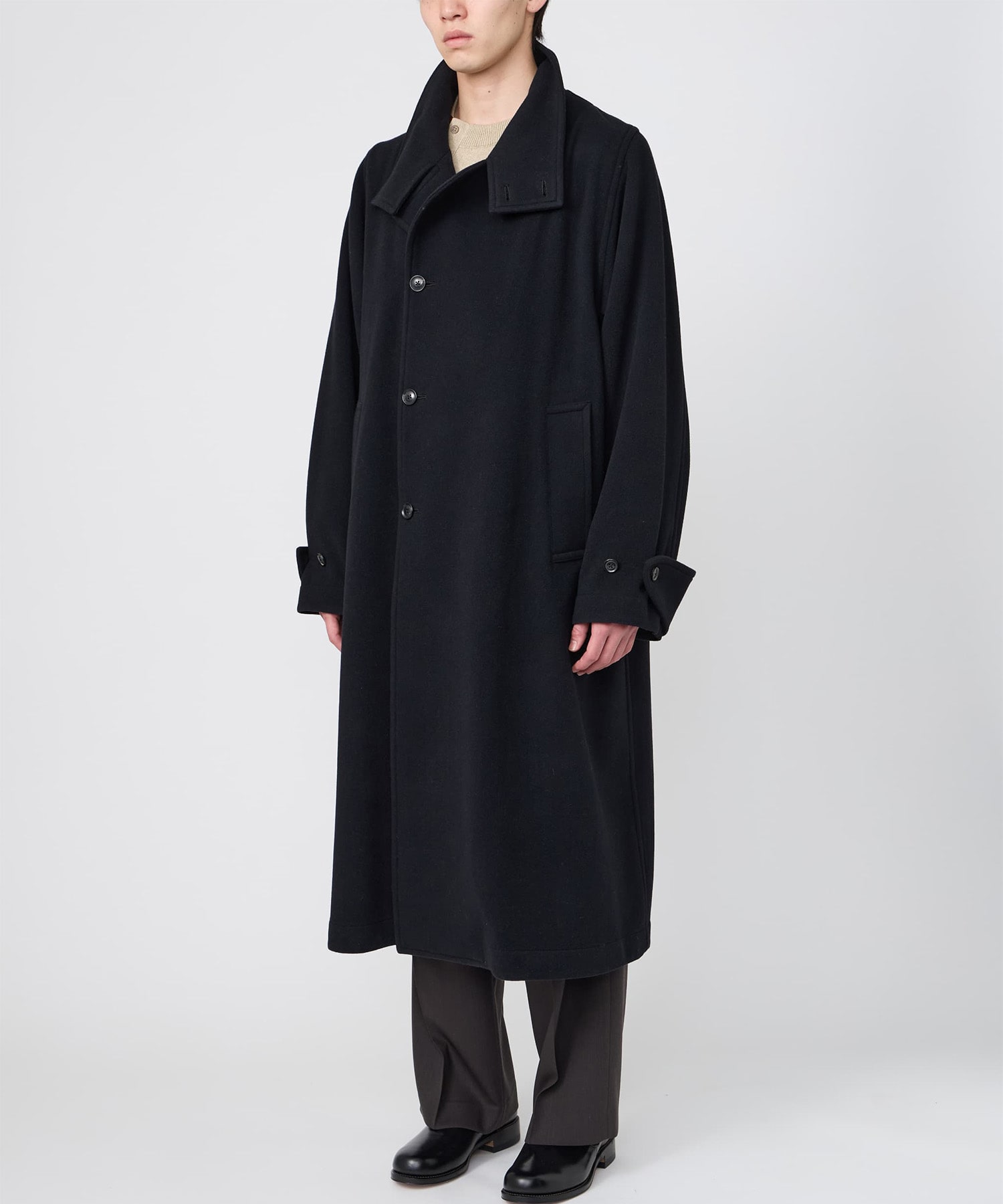 【イレニサ】IH-26FW-C038-NDP STAND-COLLAR COAT IRENISA