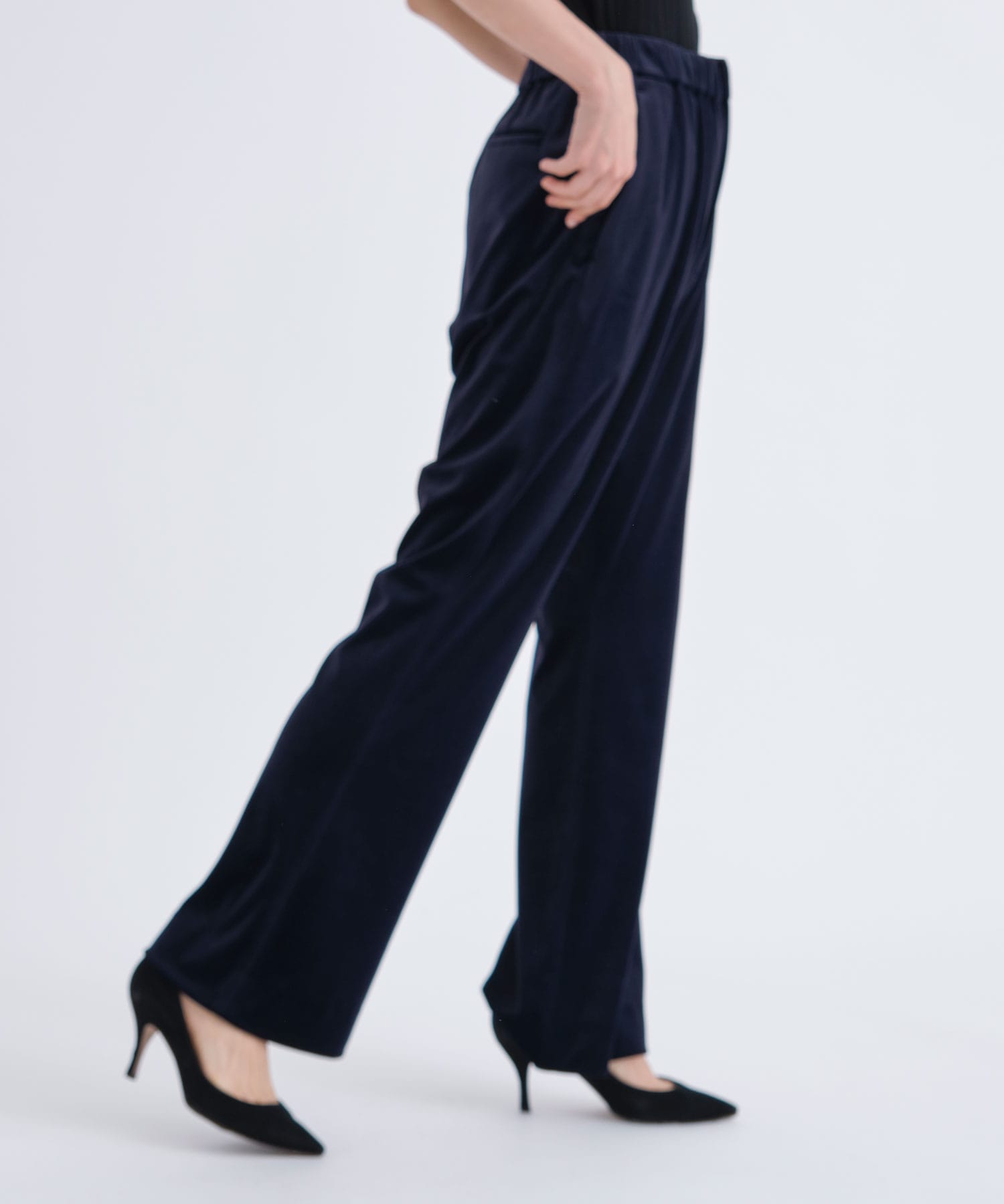 Stretch velour flared pants 08sircus