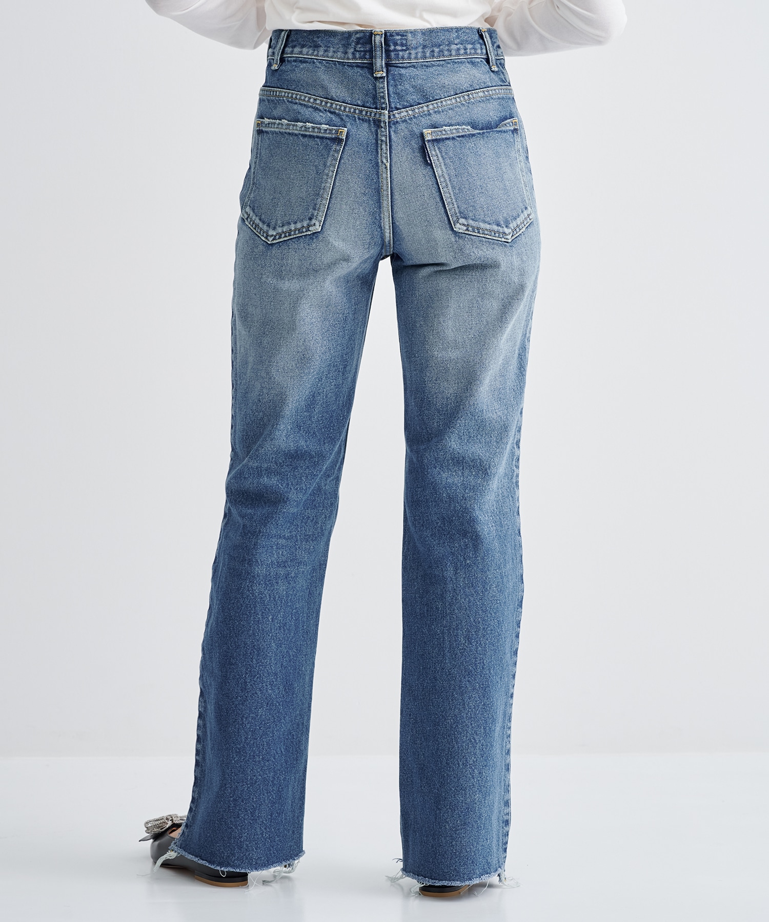 HEM CUT FLARE PT DENIM ｜ MADISONBLUE