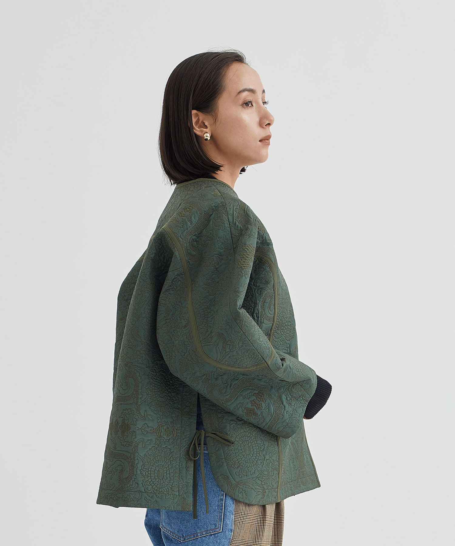 ARABESQUE BLOUSON(38 KHAKI): muller of yoshiokubo: WOMEN｜THE