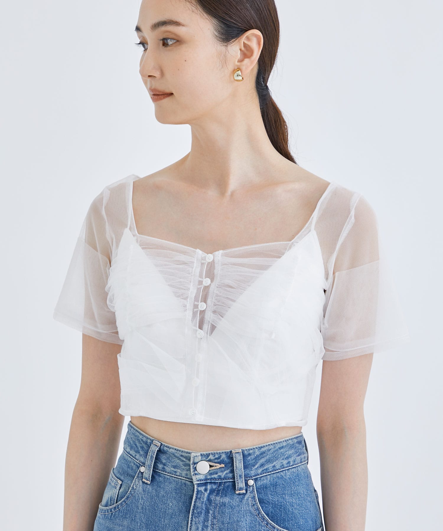 人気ブランドの 【chika kisada】Tulle Tops、MM6 ワンピース