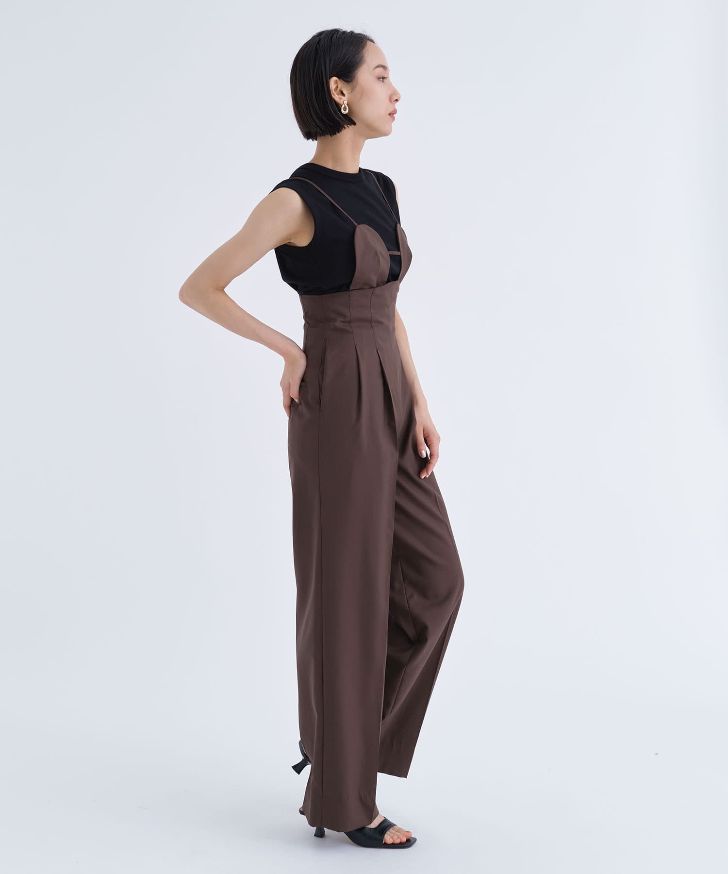 2WAY BRA JUMPSUIT(1 BROWN): FETICO: WOMEN｜THE TOKYO ONLINE STORE