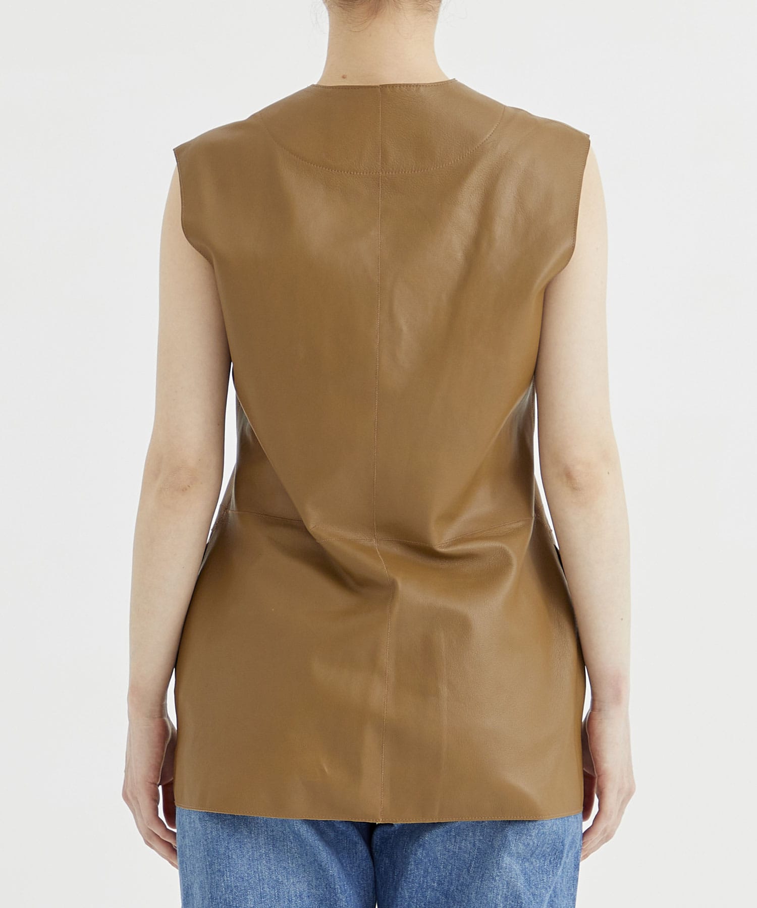 Sheep Leather Gilet INSCRIRE