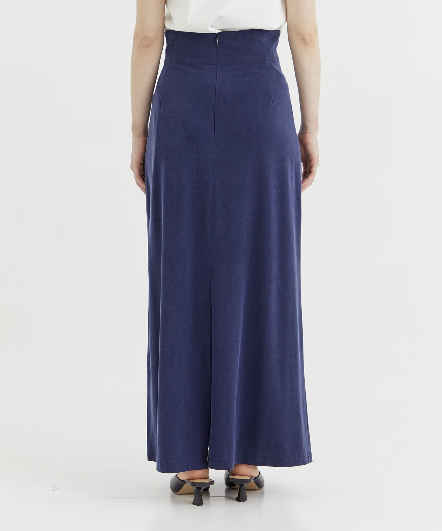 Cupro jersey straight long skirt 08sircus