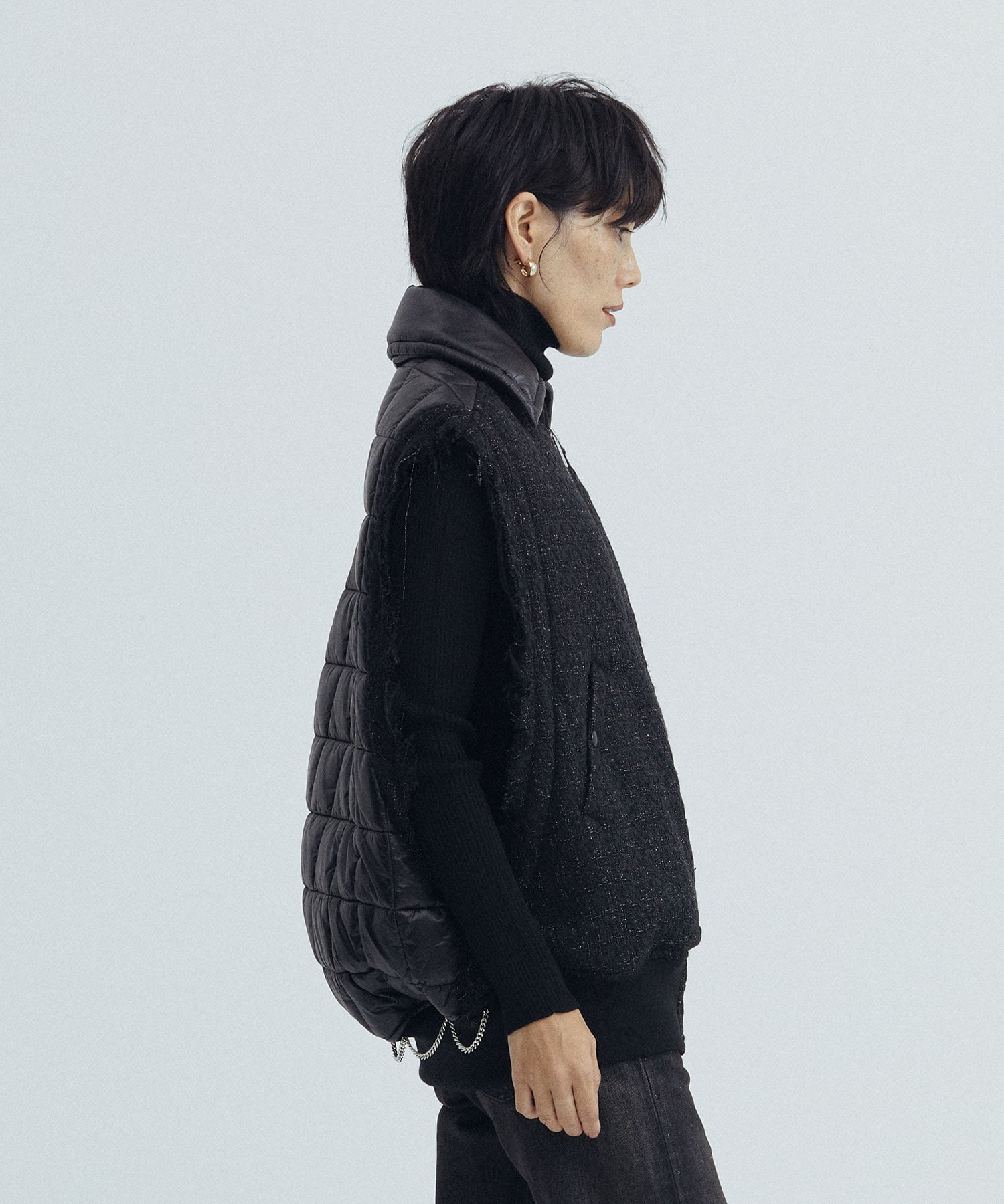 Tweed no-sleeve vest(1 BLACK): UNDERCOVER: WOMENS｜THE TOKYO 