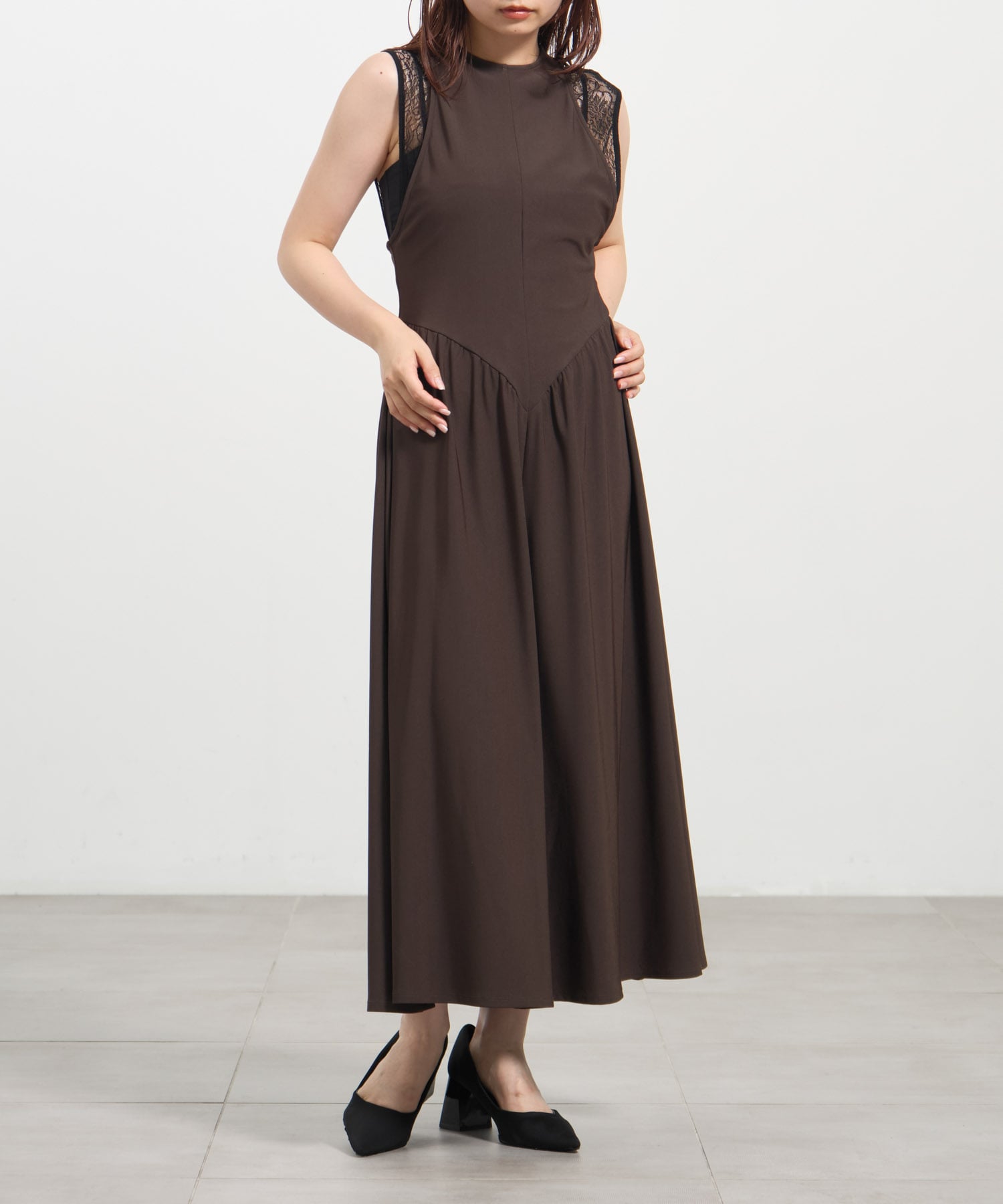 別注 LAYERED TANK DRESS FETICO