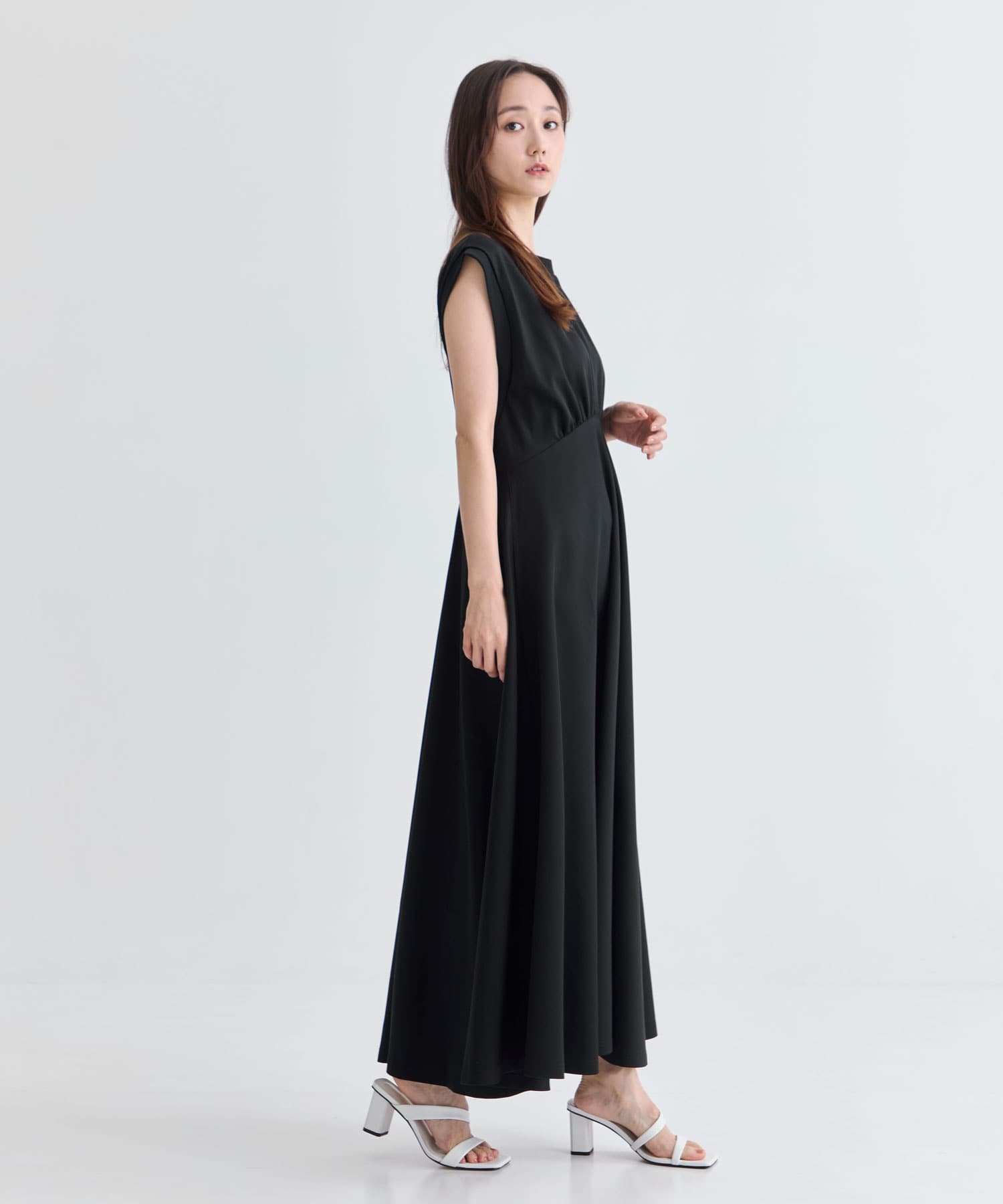 別注 SLEEVELESS FLARED DRESS PHOTOCOPIEU