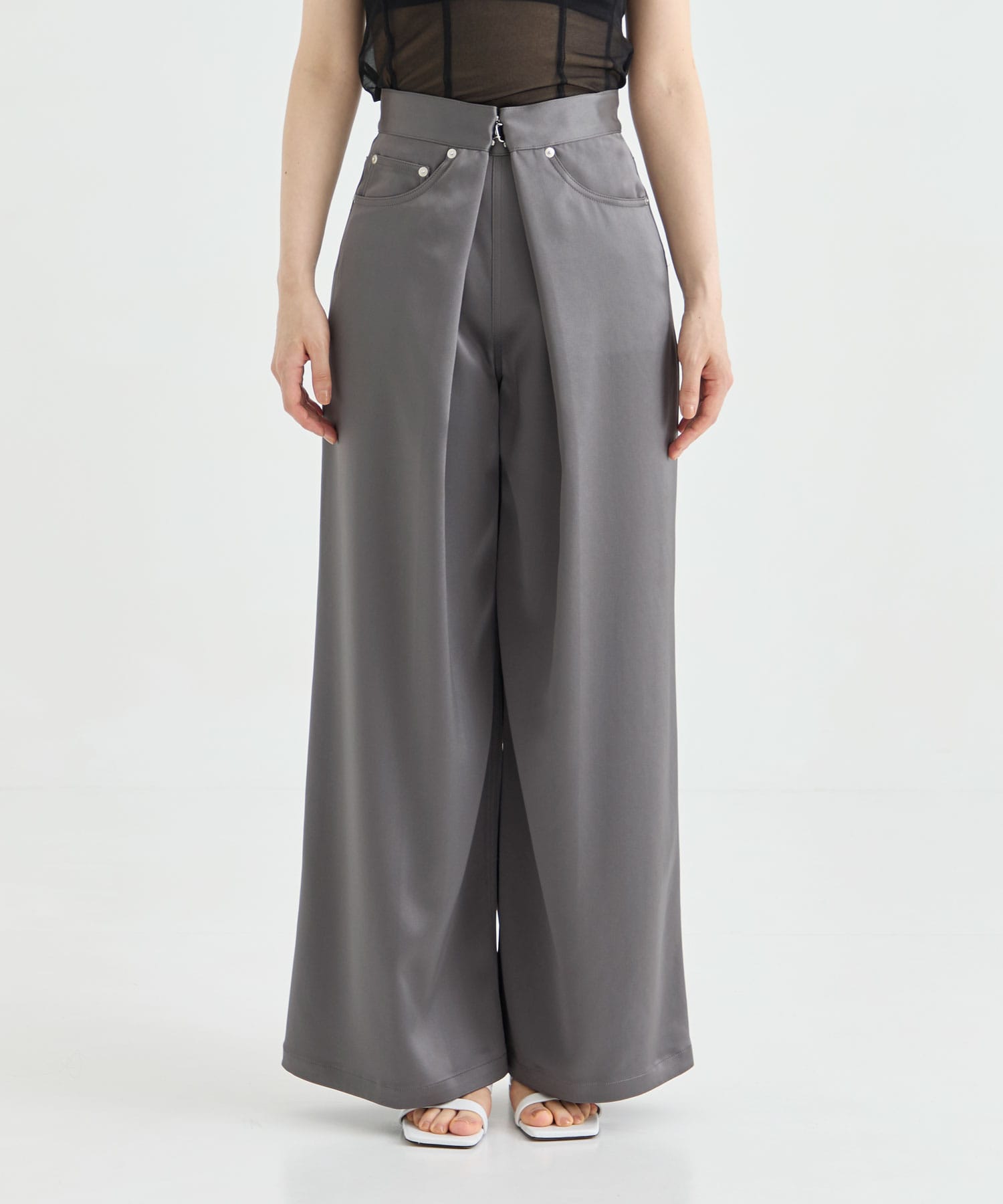 別注 SATIN WIDE PANTS JOHN LAWRENCE SULLIVAN