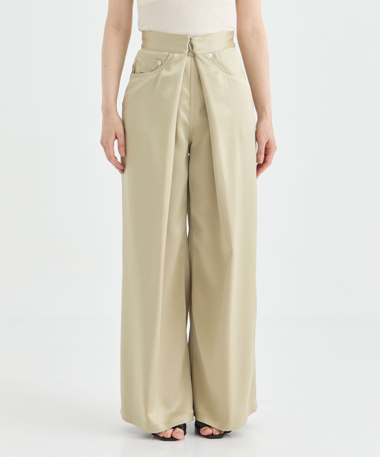 別注 SATIN WIDE PANTS JOHN LAWRENCE SULLIVAN